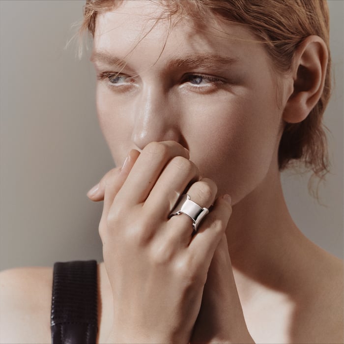 Sans Coloris Amazone Hermes Ring, Large Model