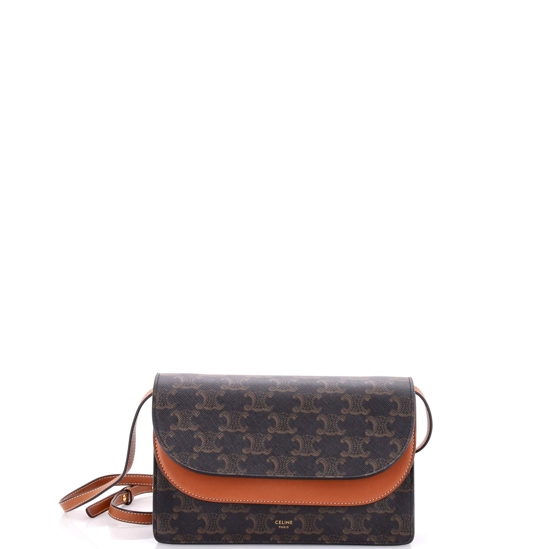Wallet on Strap Triomphe Coated Canvas