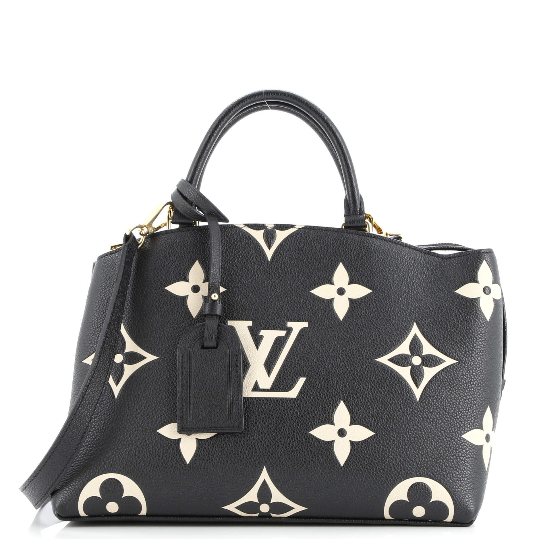 Louis Vuitton Petit Palais Handbag Bicolor Monogram Empreinte Giant