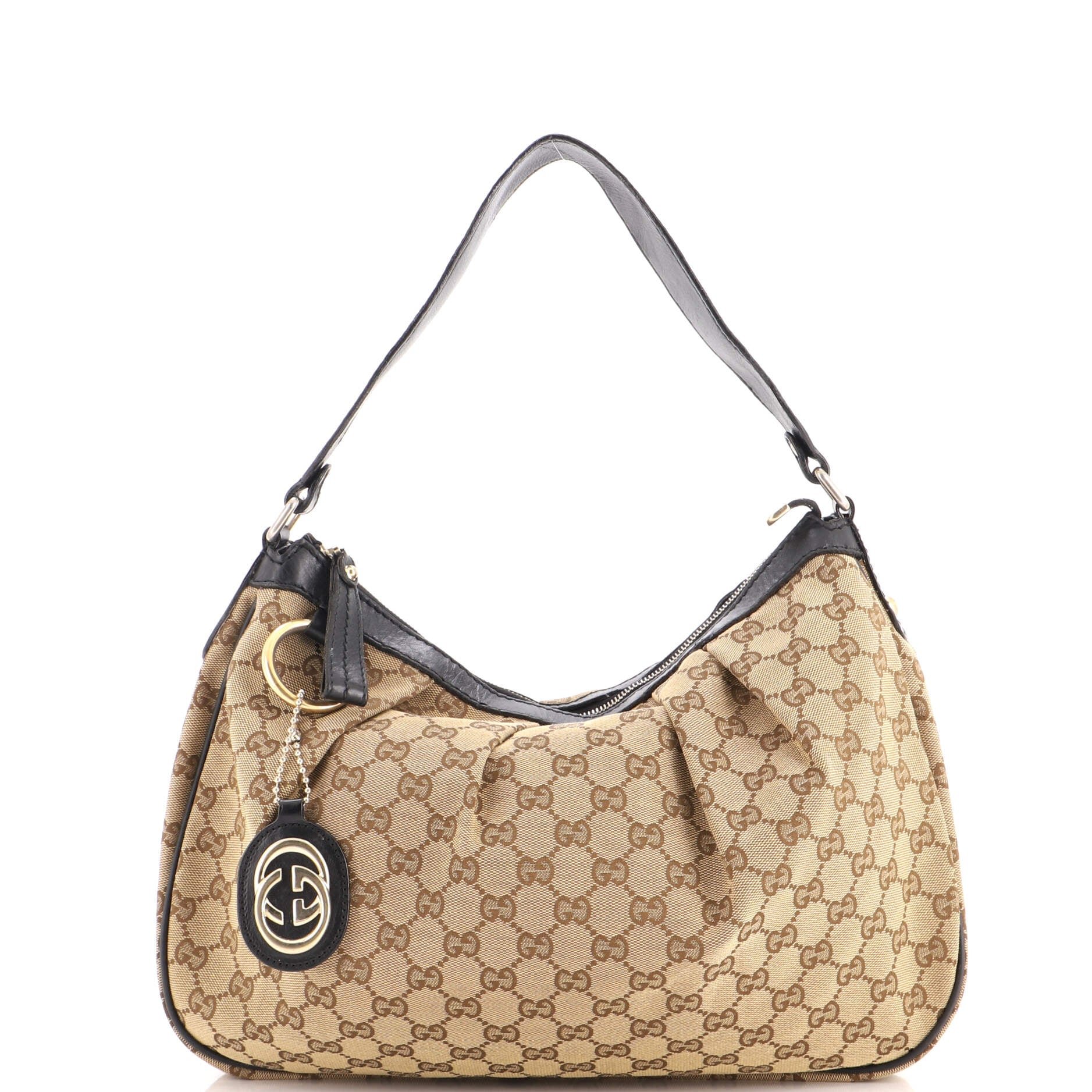 Sukey Hobo GG Canvas with Leather Medium