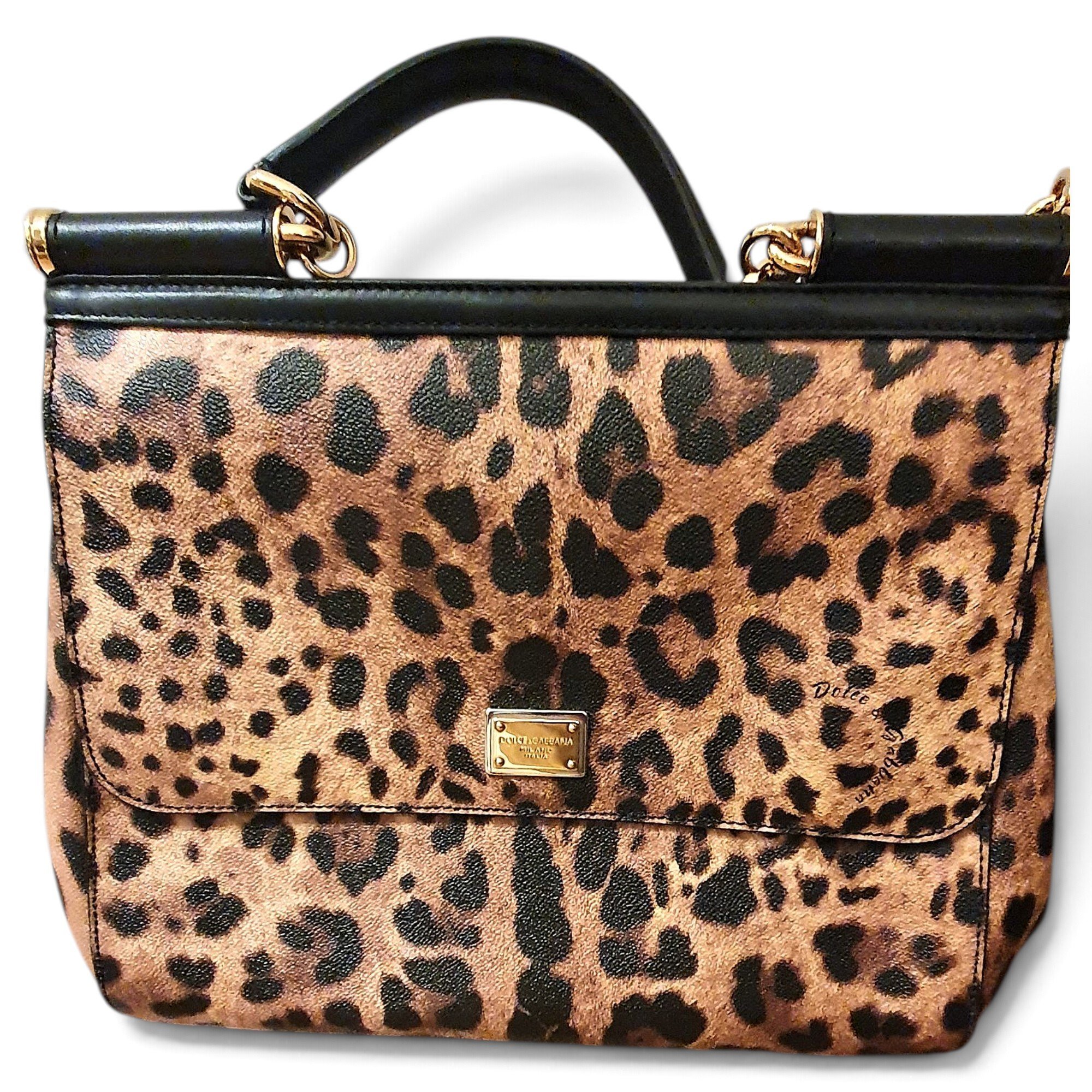 Dolce & Gabbana Sicily leather handbag