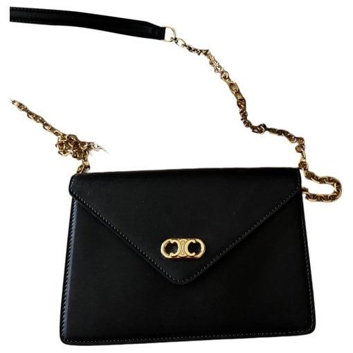 Leather clutch bag