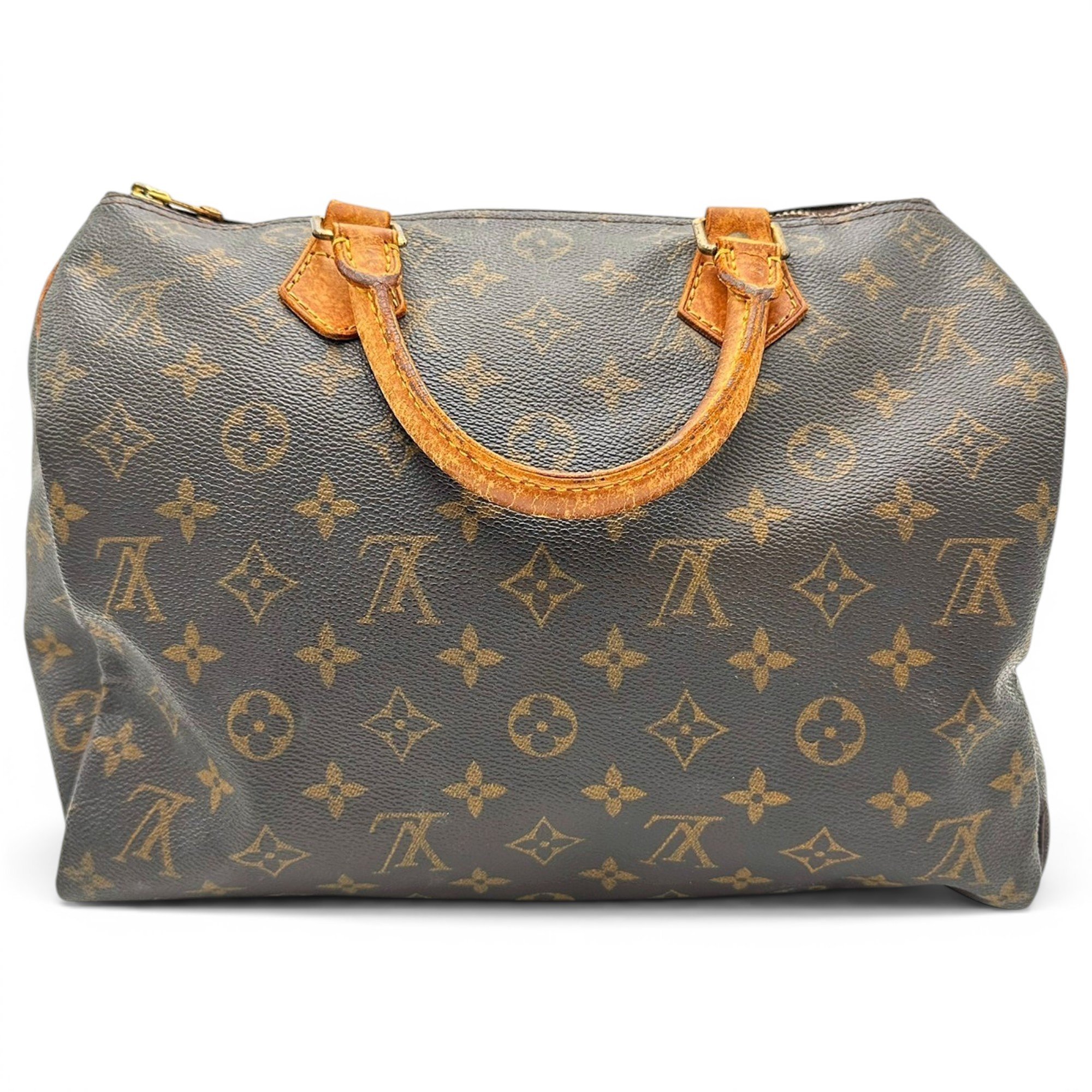 Speedy leather handbag
