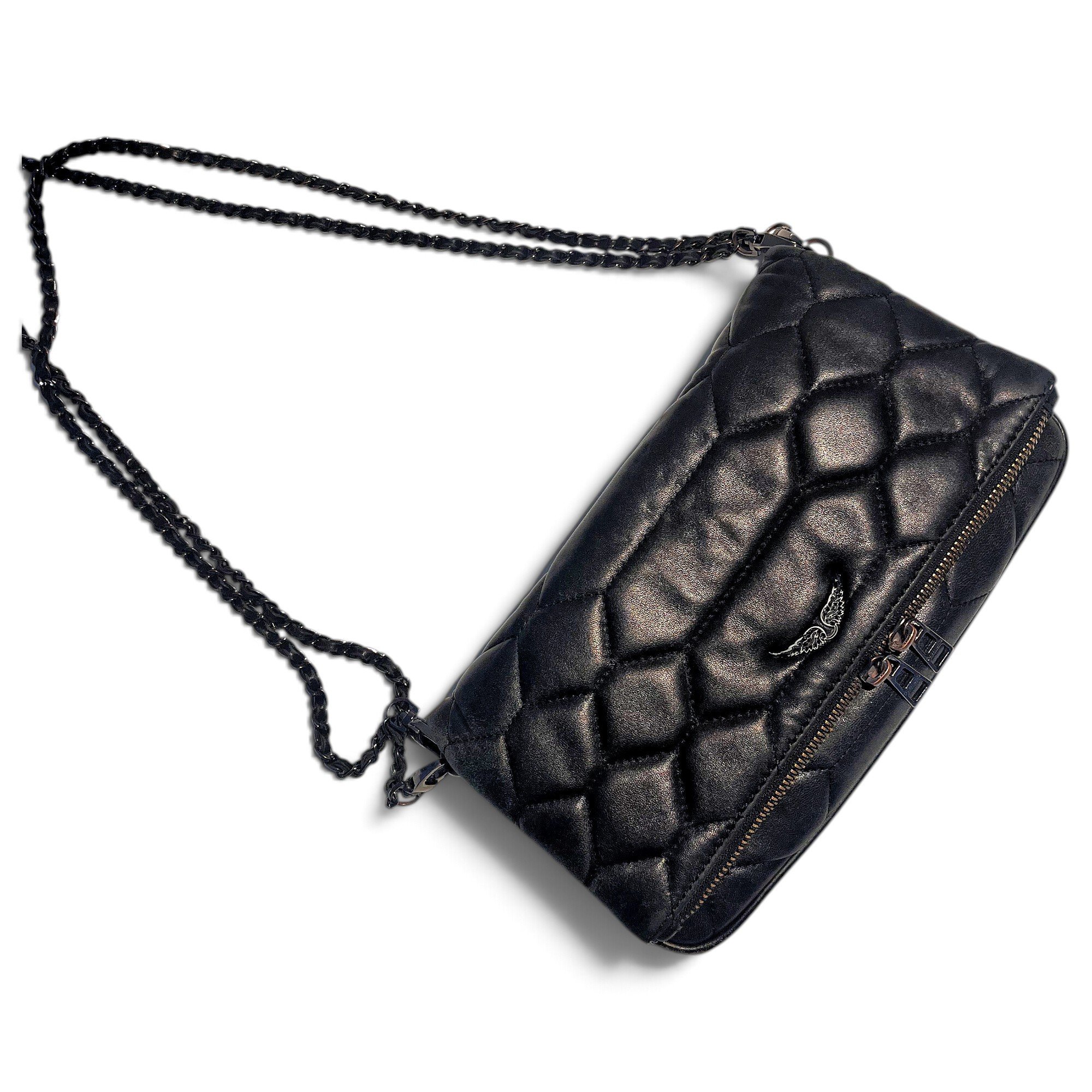 Rock leather crossbody bag