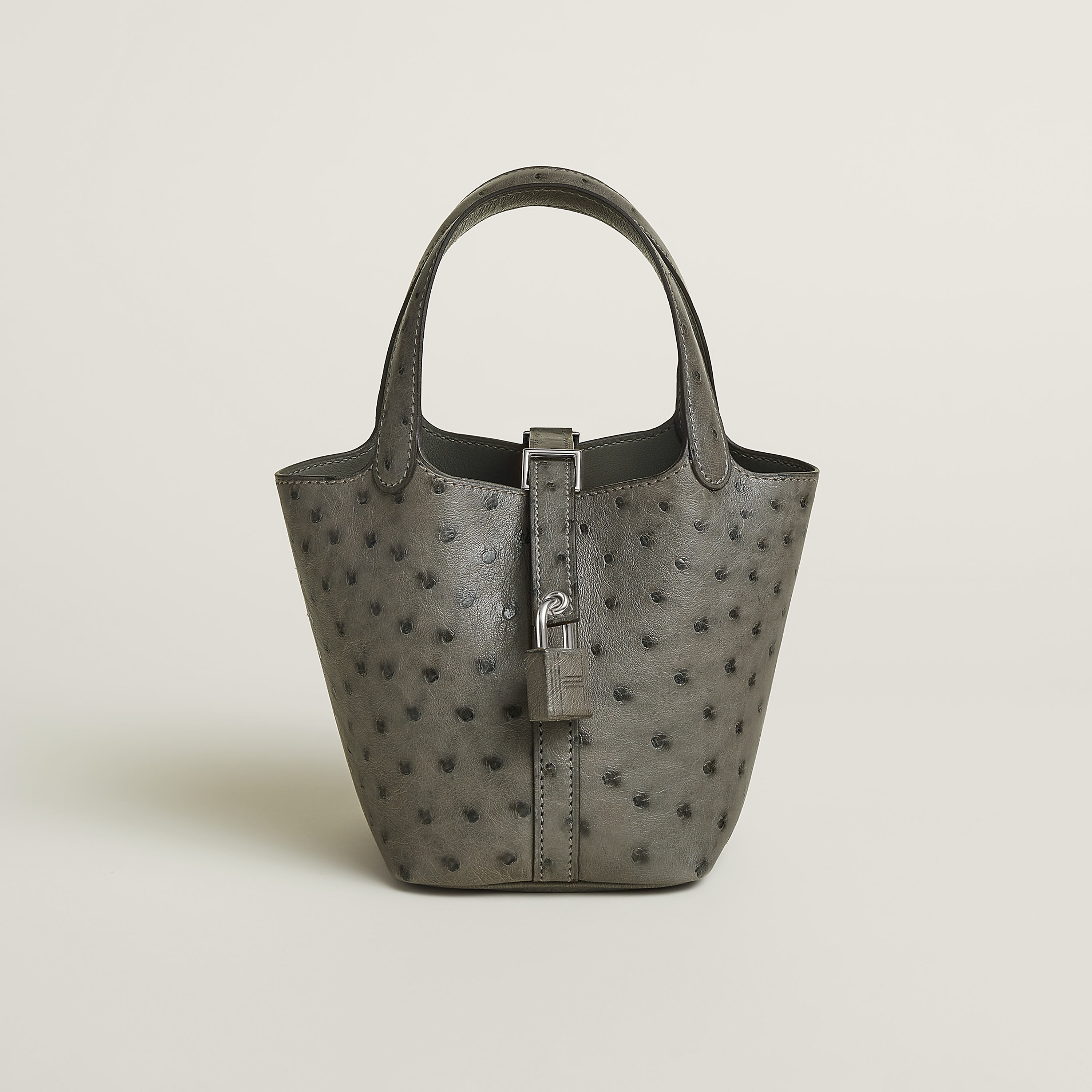 Picotin Lock micro bag in Gris Meyer