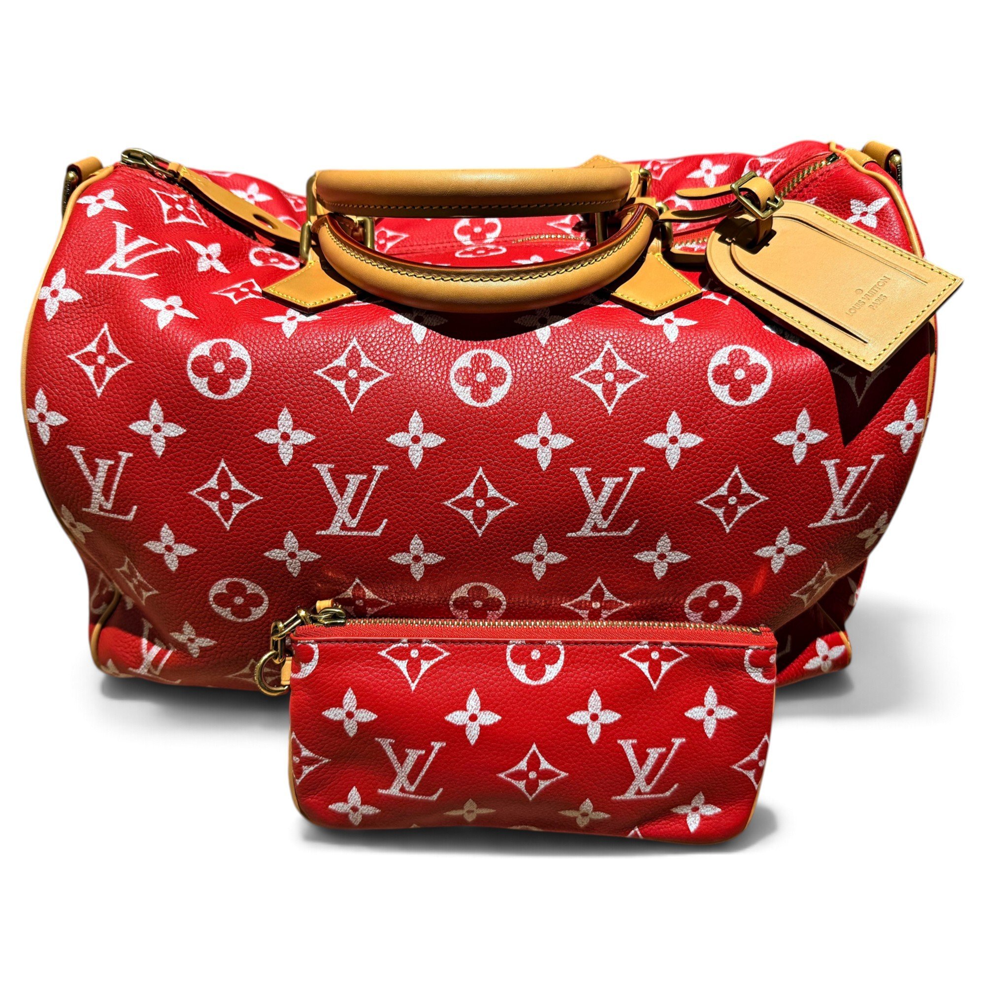 Speedy leather bowling bag