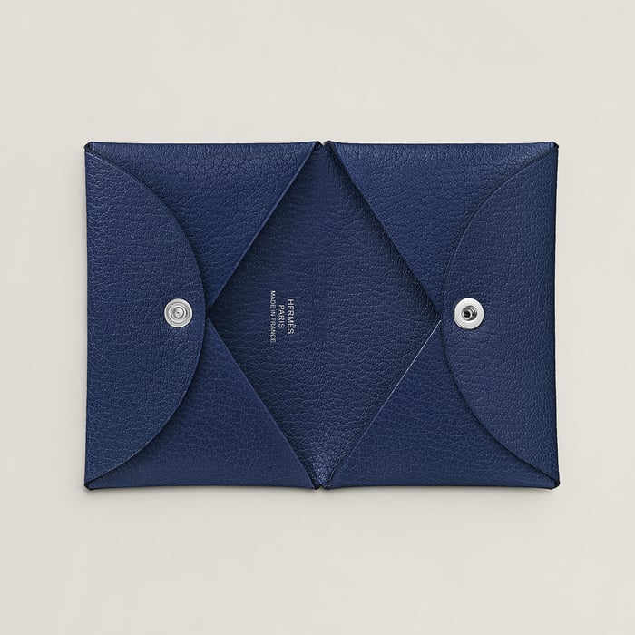 Bleu Saphir Calvi Card Holder