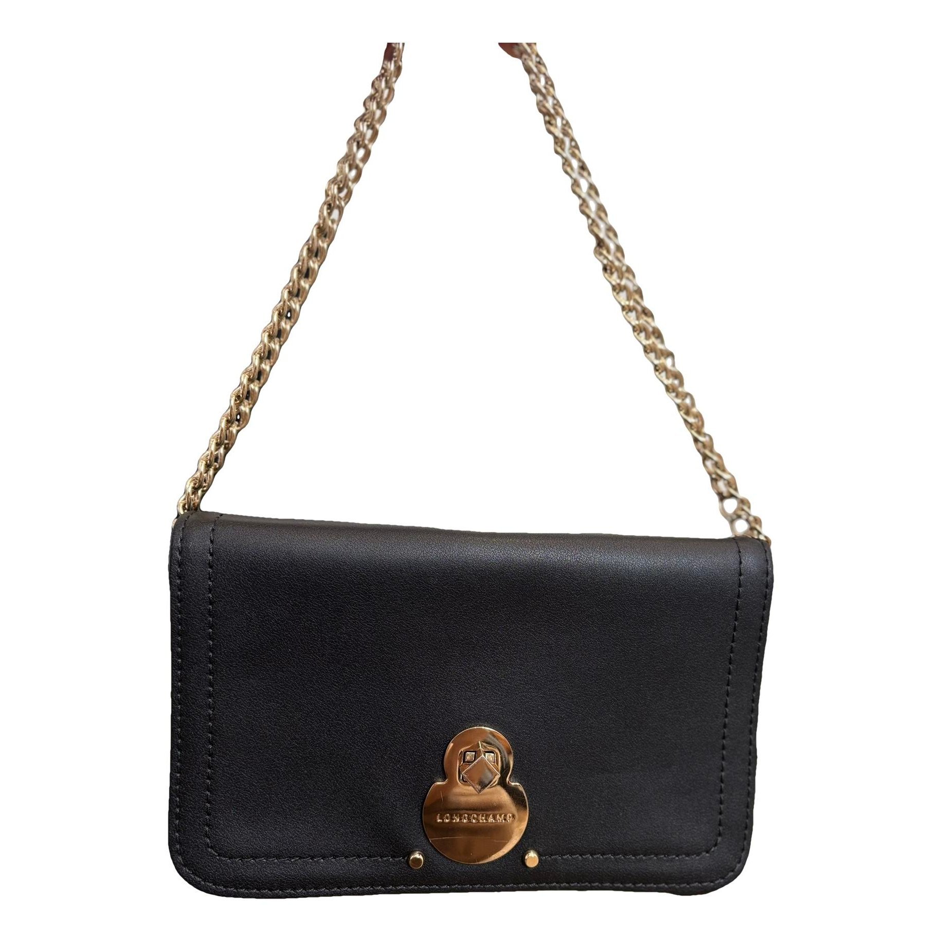 Leather clutch bag