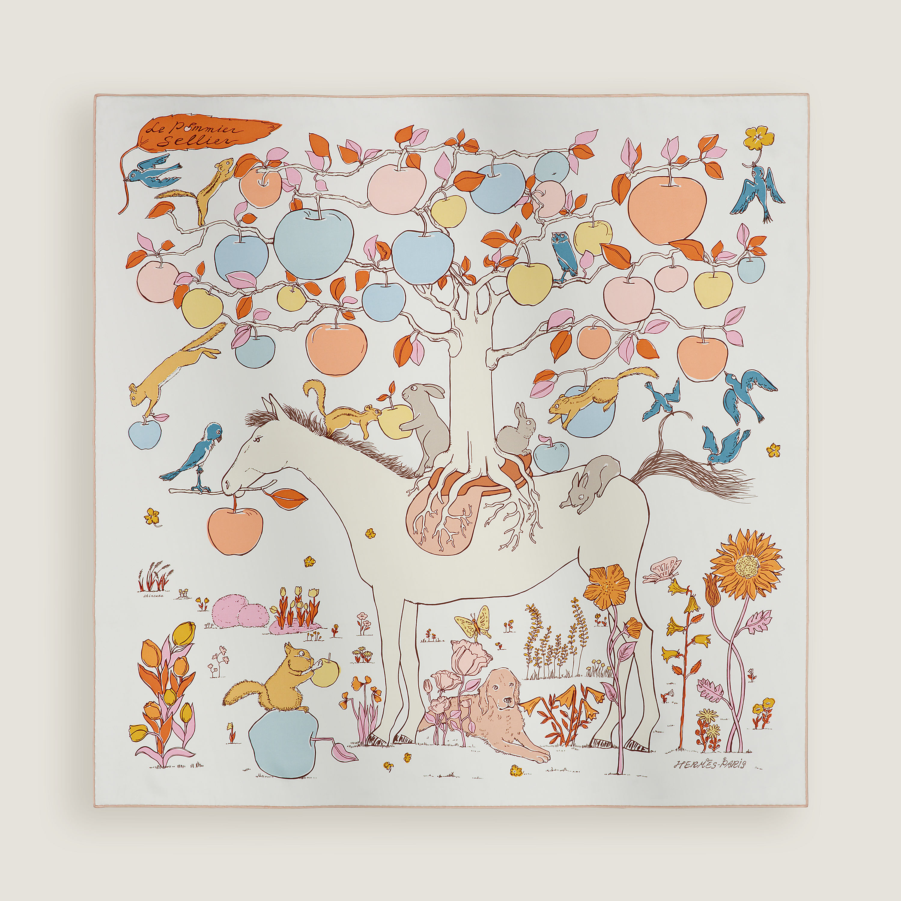 Le Pommier Sellier scarf 90