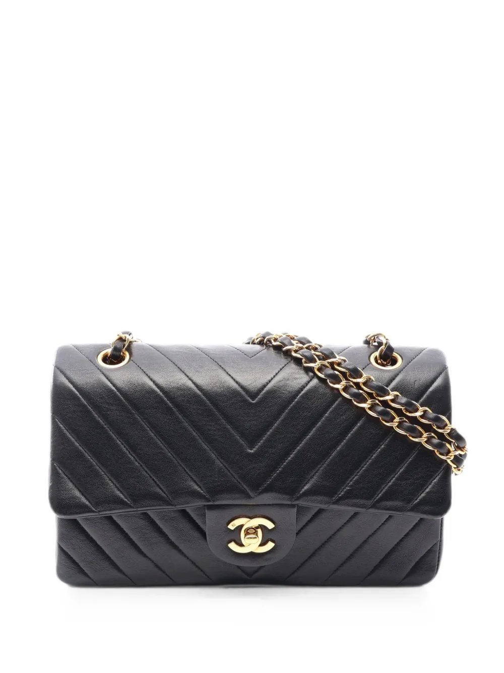 1991-1994 Chevron V-stitch flap shoulder bag