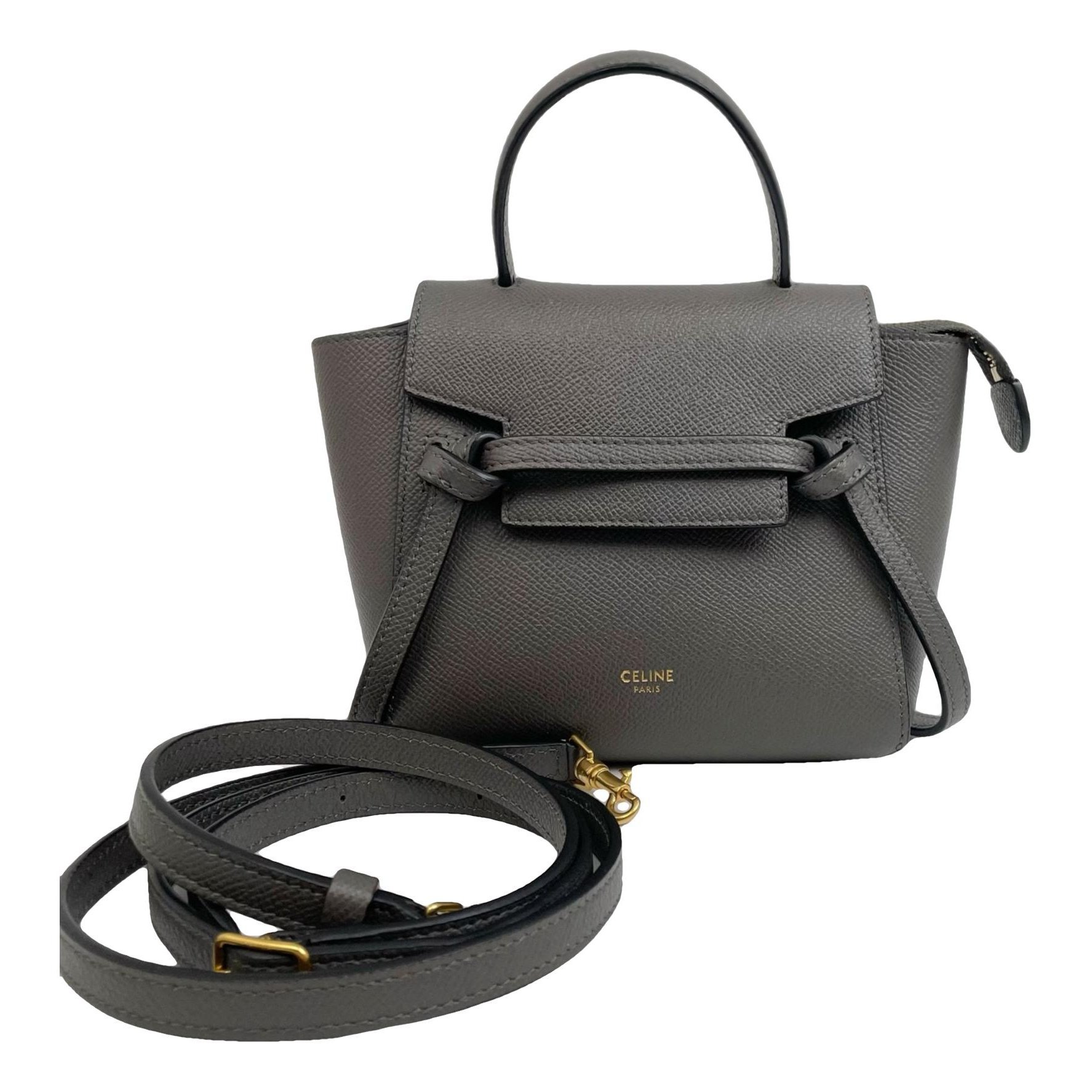 Belt leather handbag