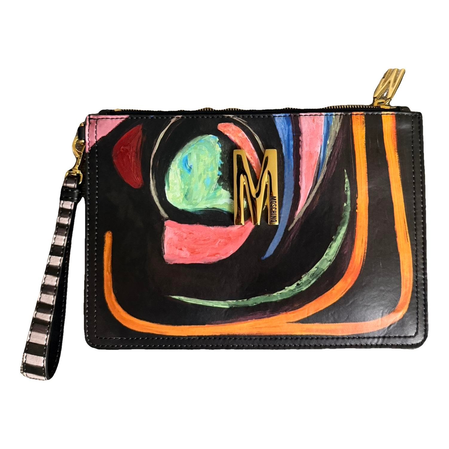 Moschino Leather clutch bag