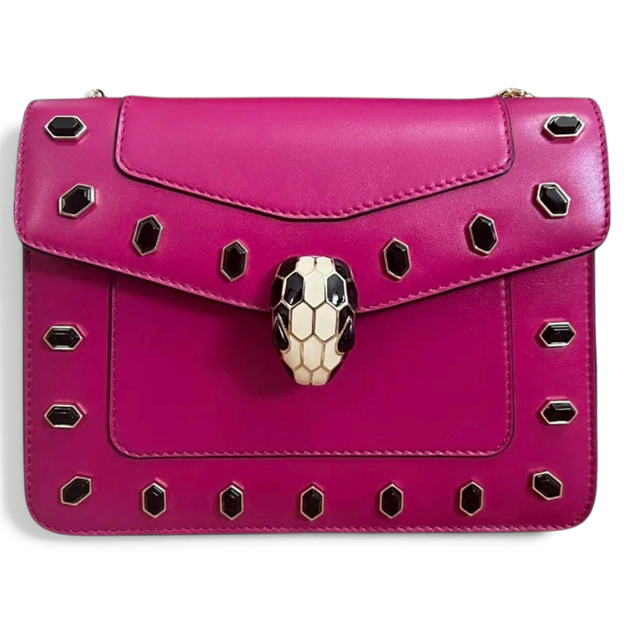 Serpenti leather handbag