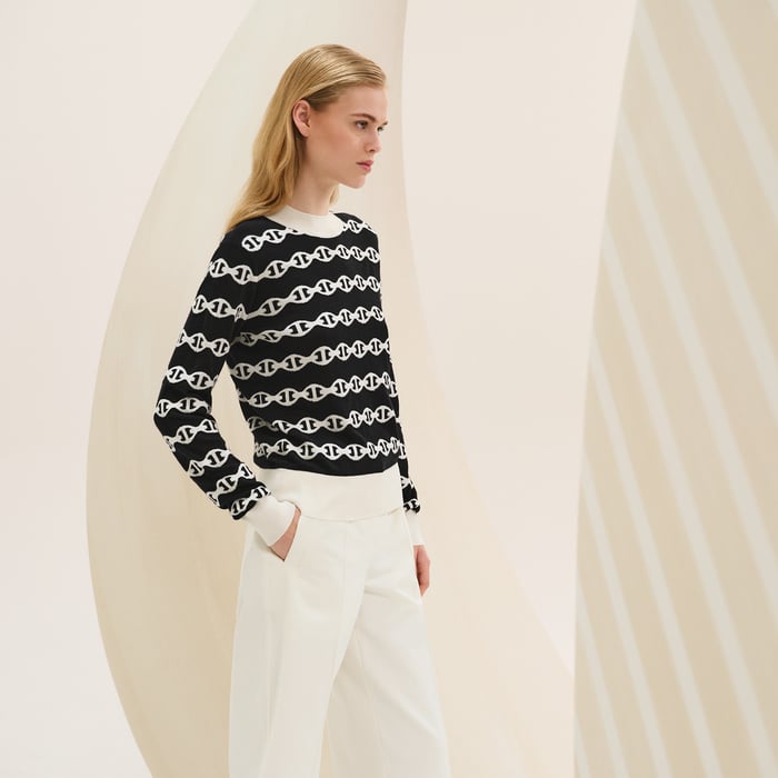 "Chaine d'Ancre" long-sleeve sweater