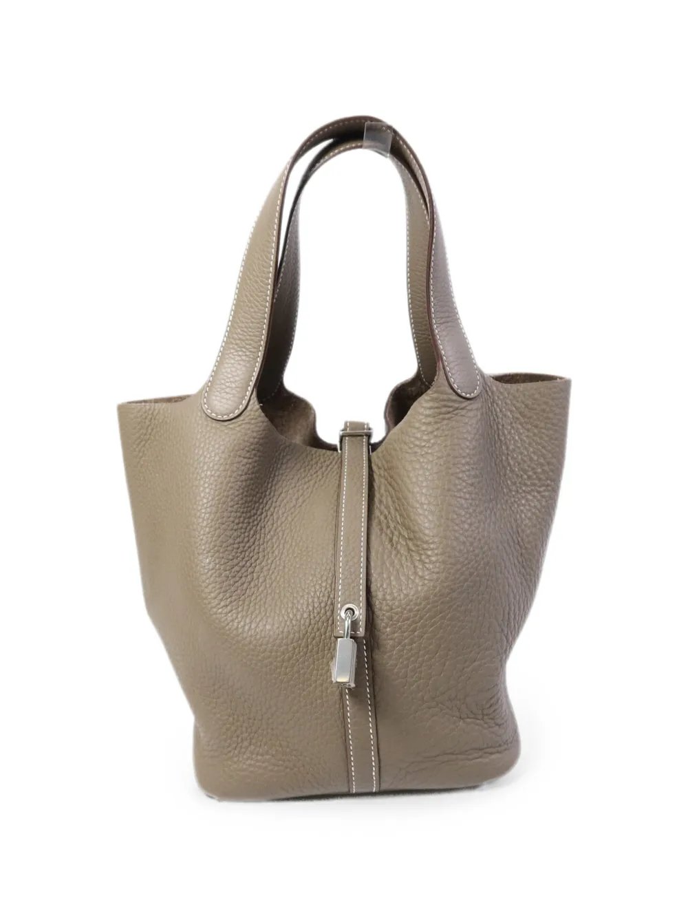 Picotin MM leather tote bag