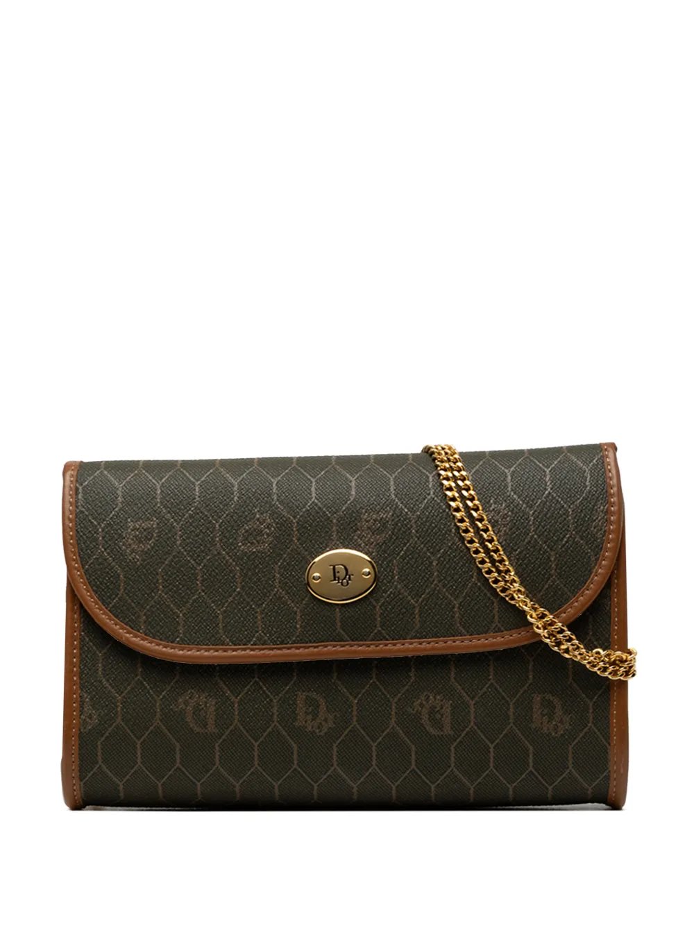 20th Century Honeycomb Coated Canvas Chain crossbody bag