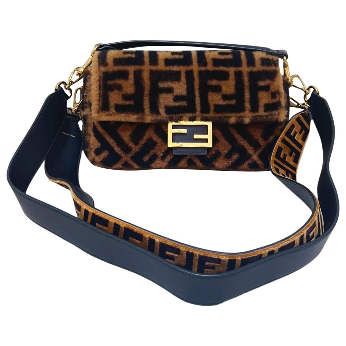 Baguette wool handbag