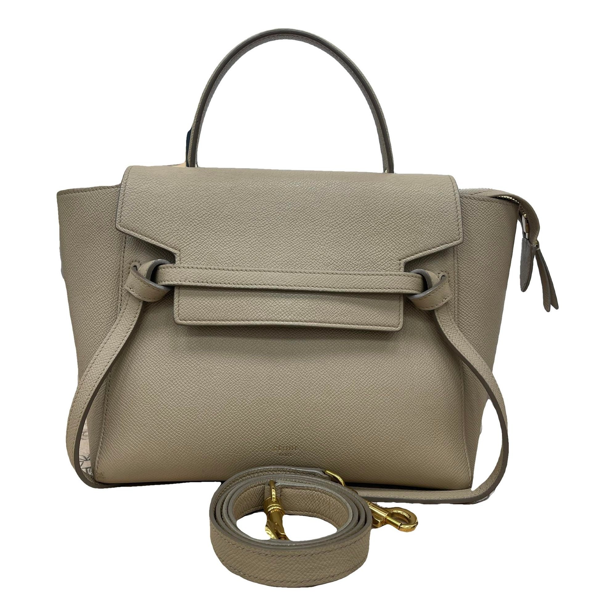 Belt leather handbag