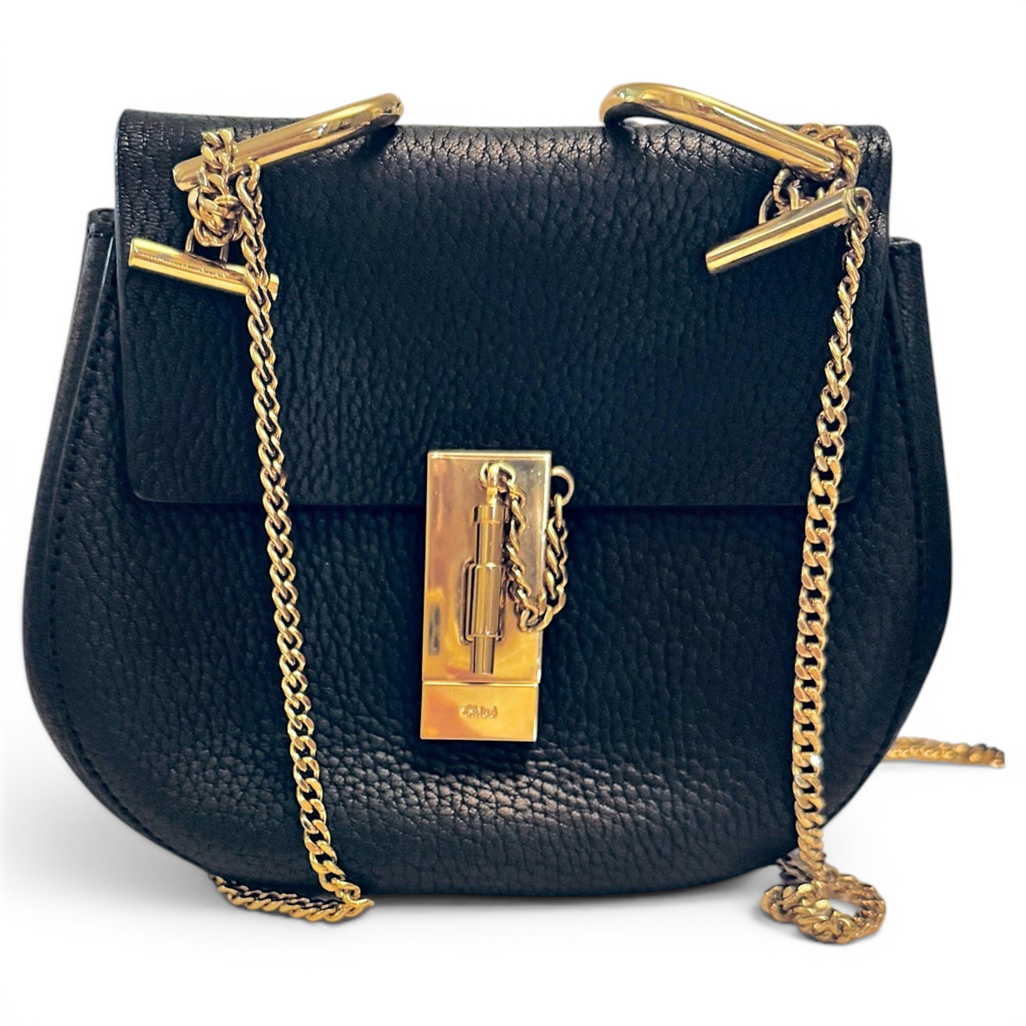 Drew leather crossbody bag