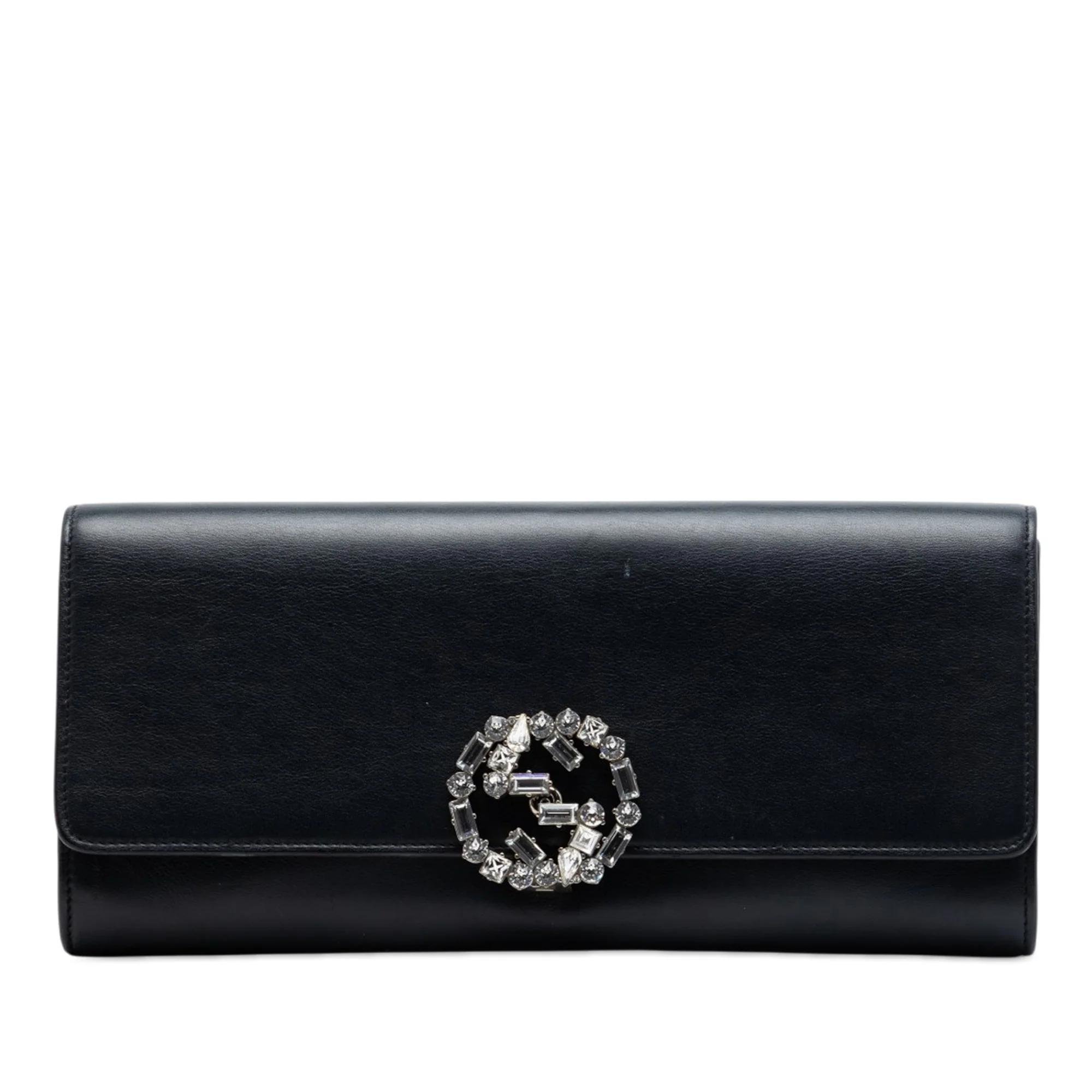 Broadway leather clutch bag