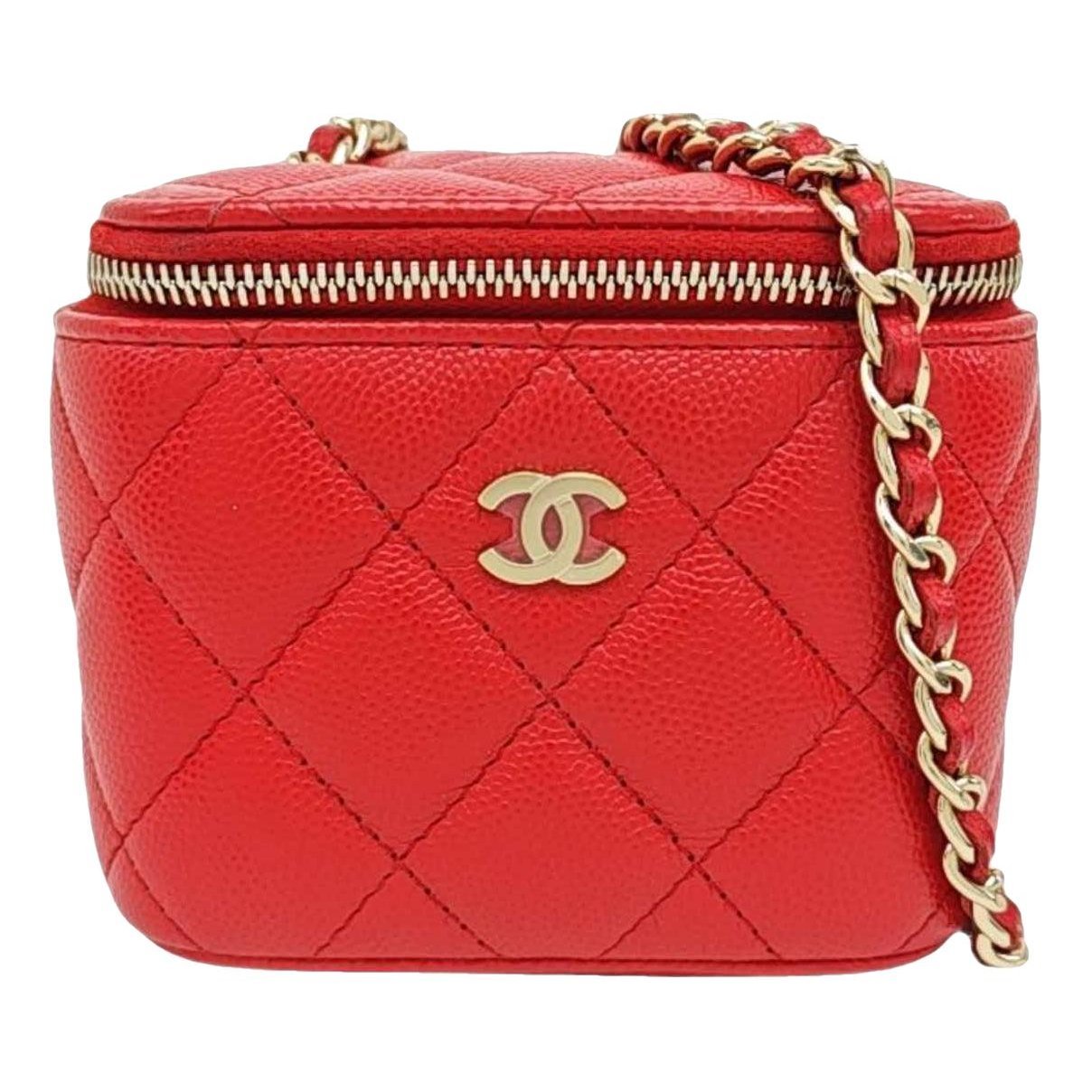 Trendy CC Vanity leather handbag