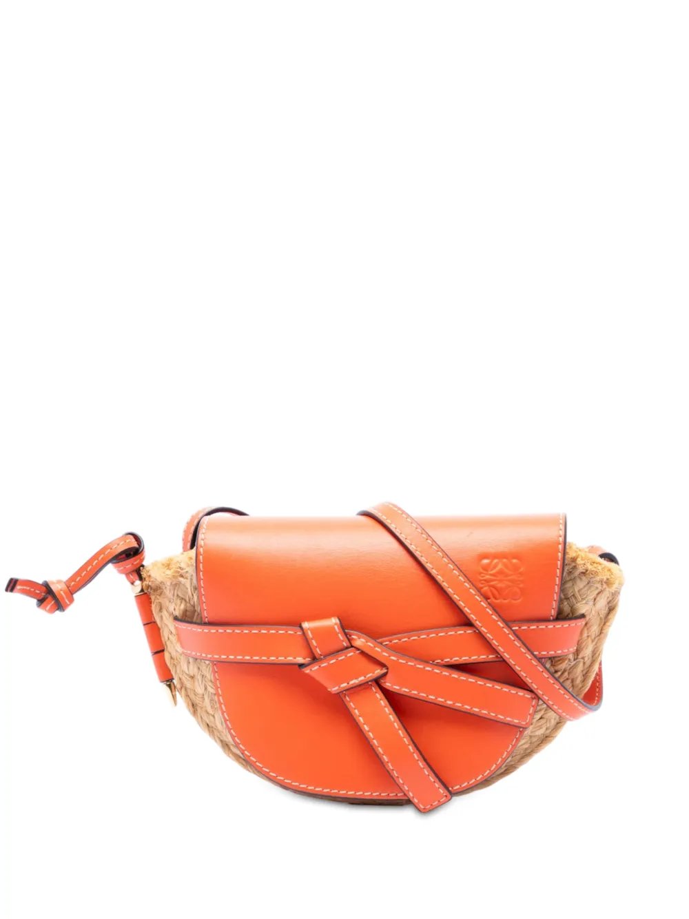 2019 Mini Raffia Gate crossbody bag