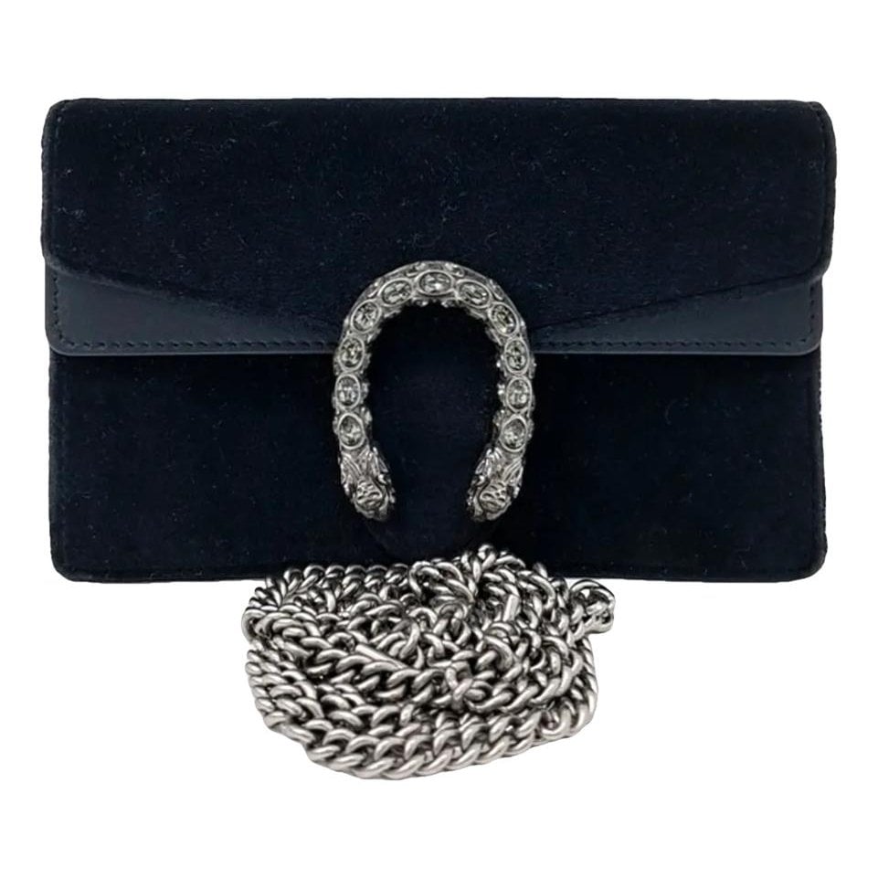 Dionysus Super Mini velvet crossbody bag