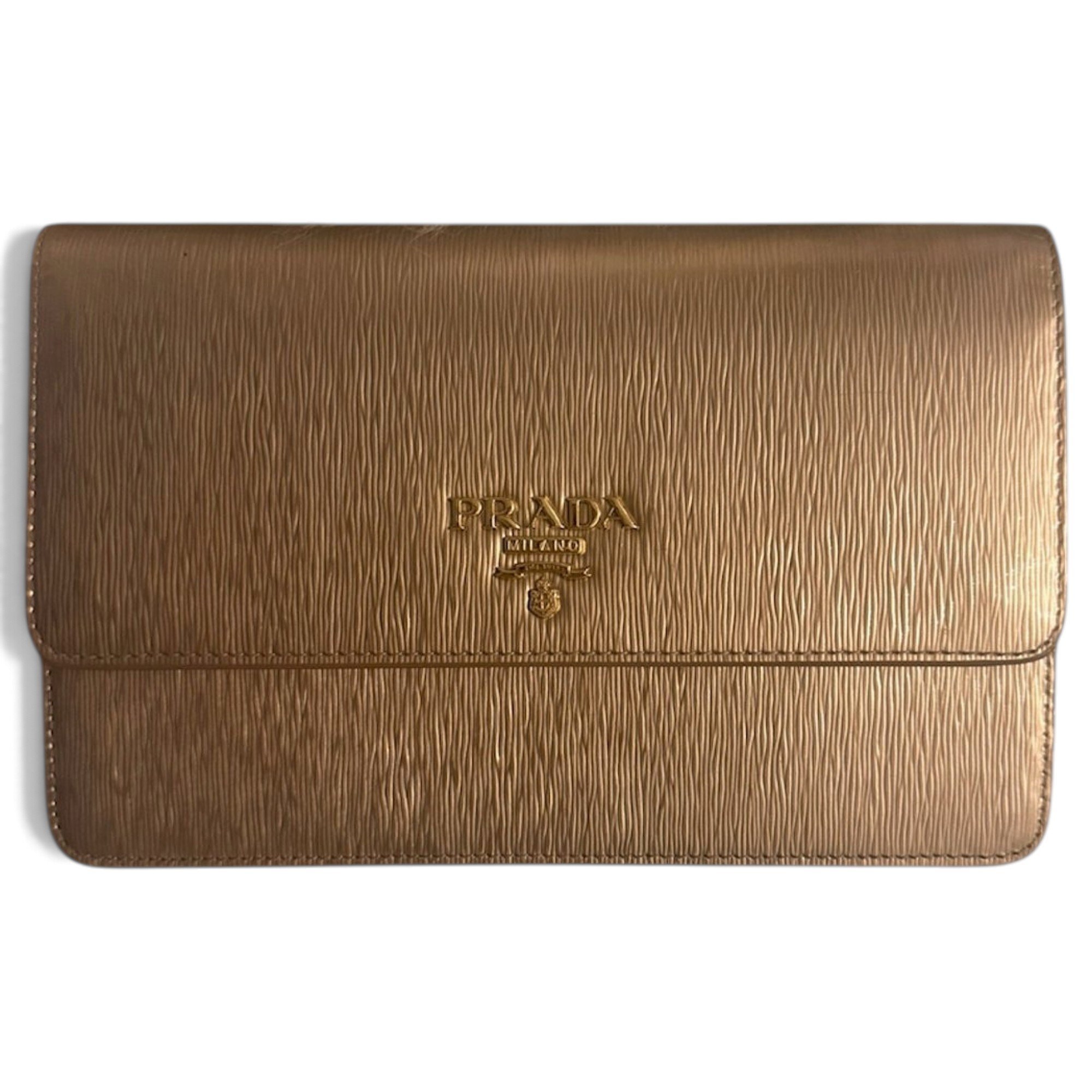 Leather clutch bag