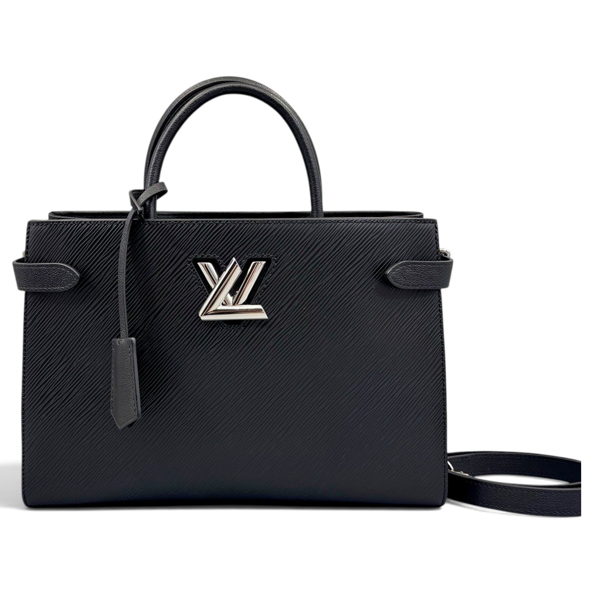 Twist leather handbag