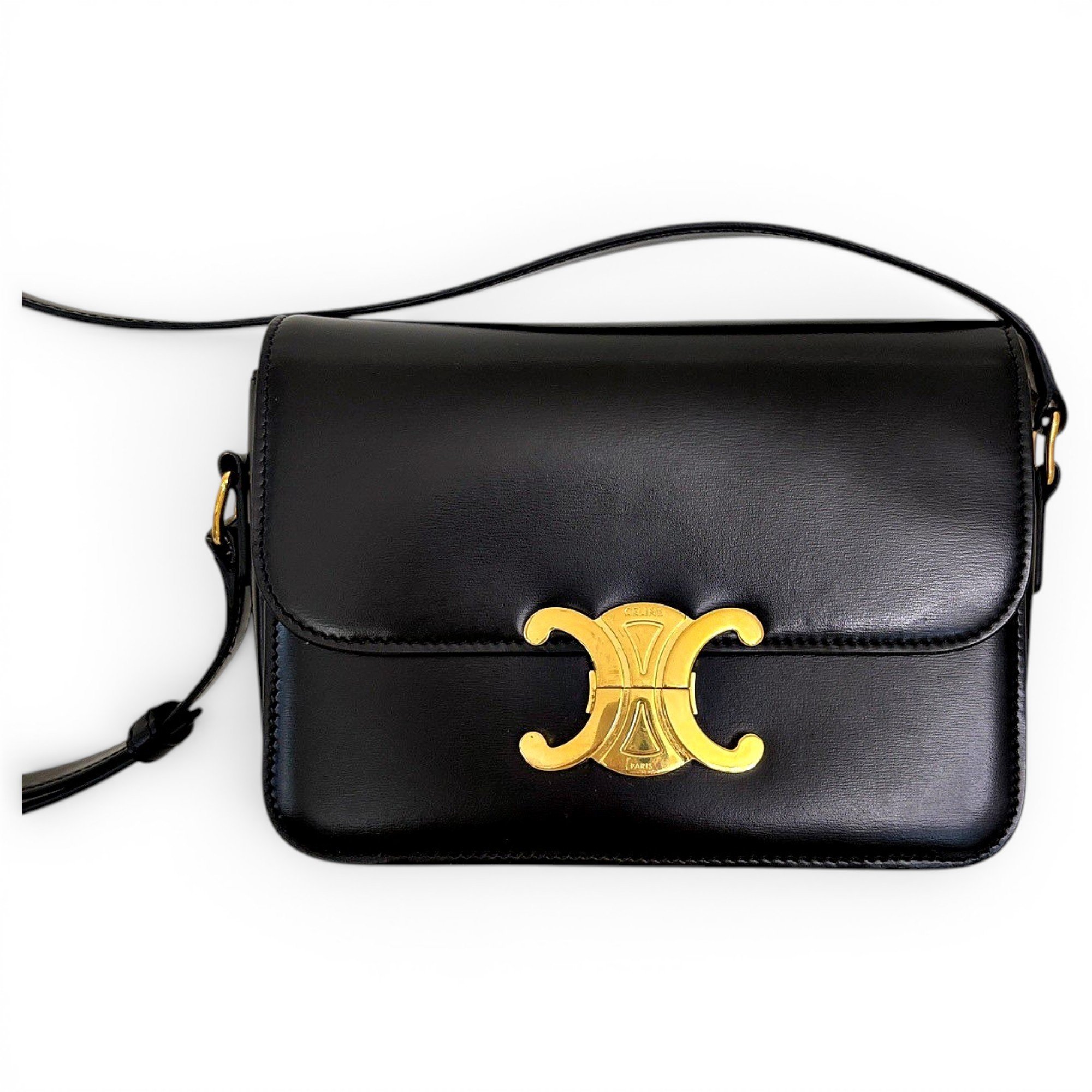 Triomphe leather handbag
