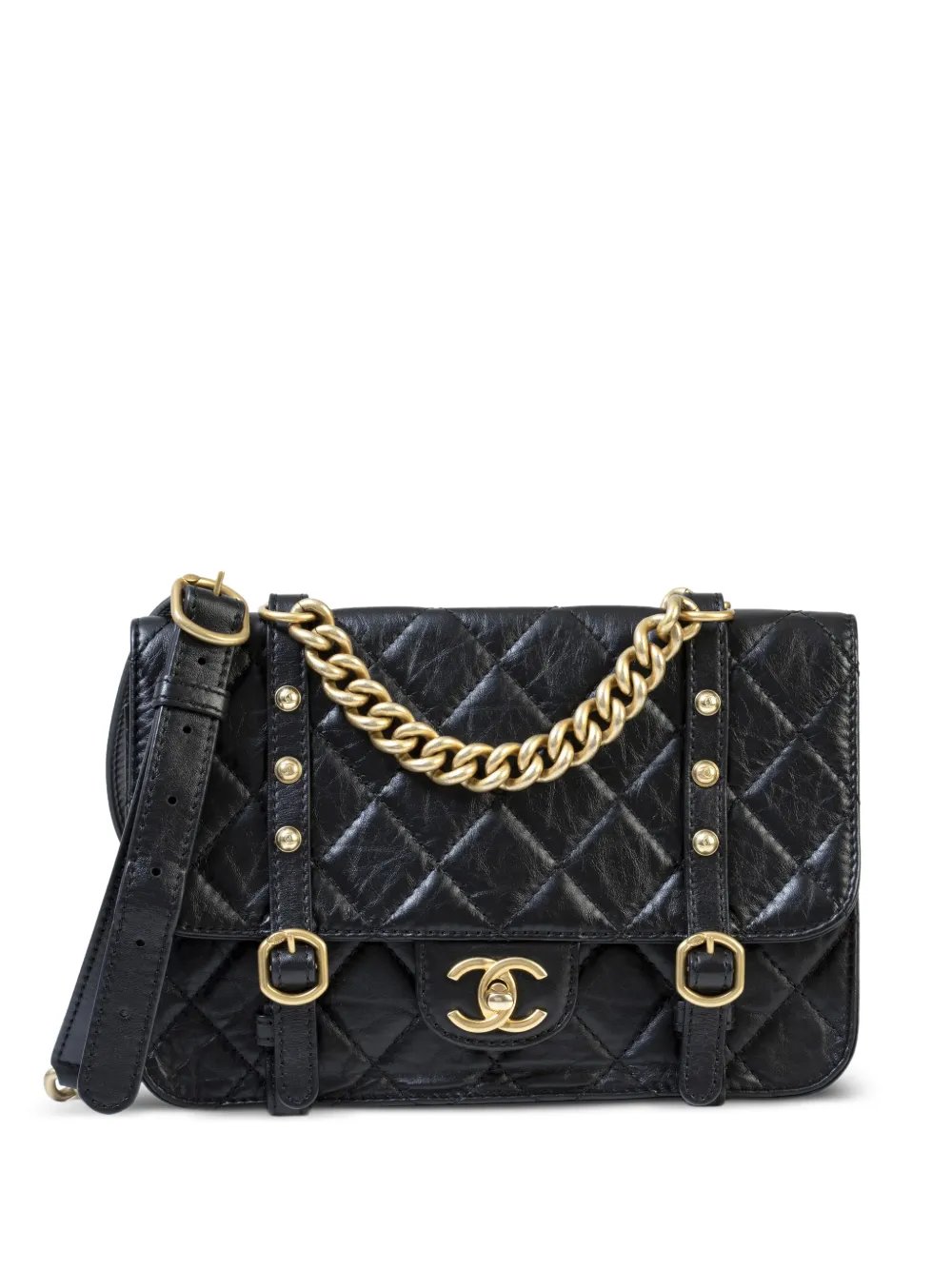 Buckle Flap quilted bag
