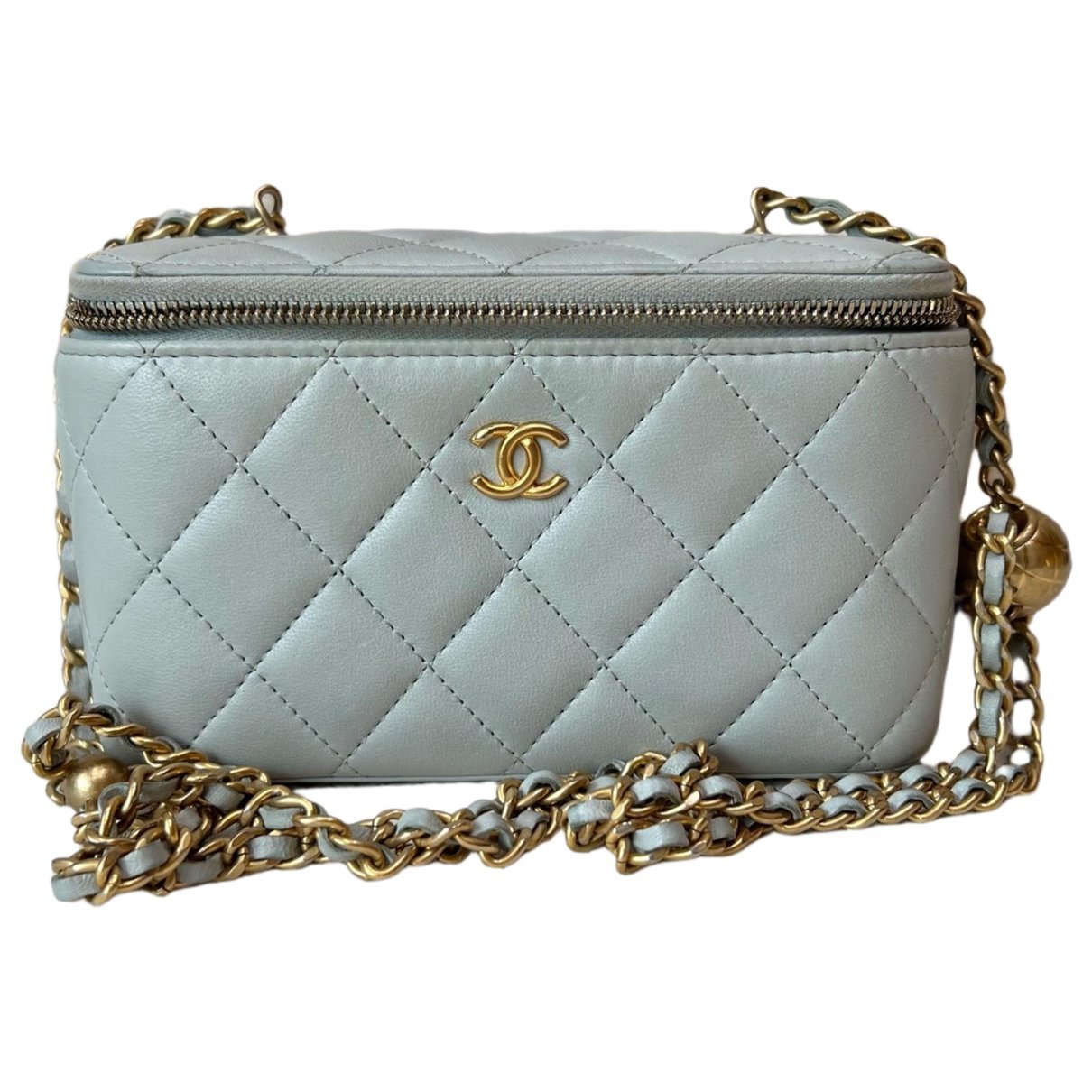 Trendy CC Vanity leather handbag