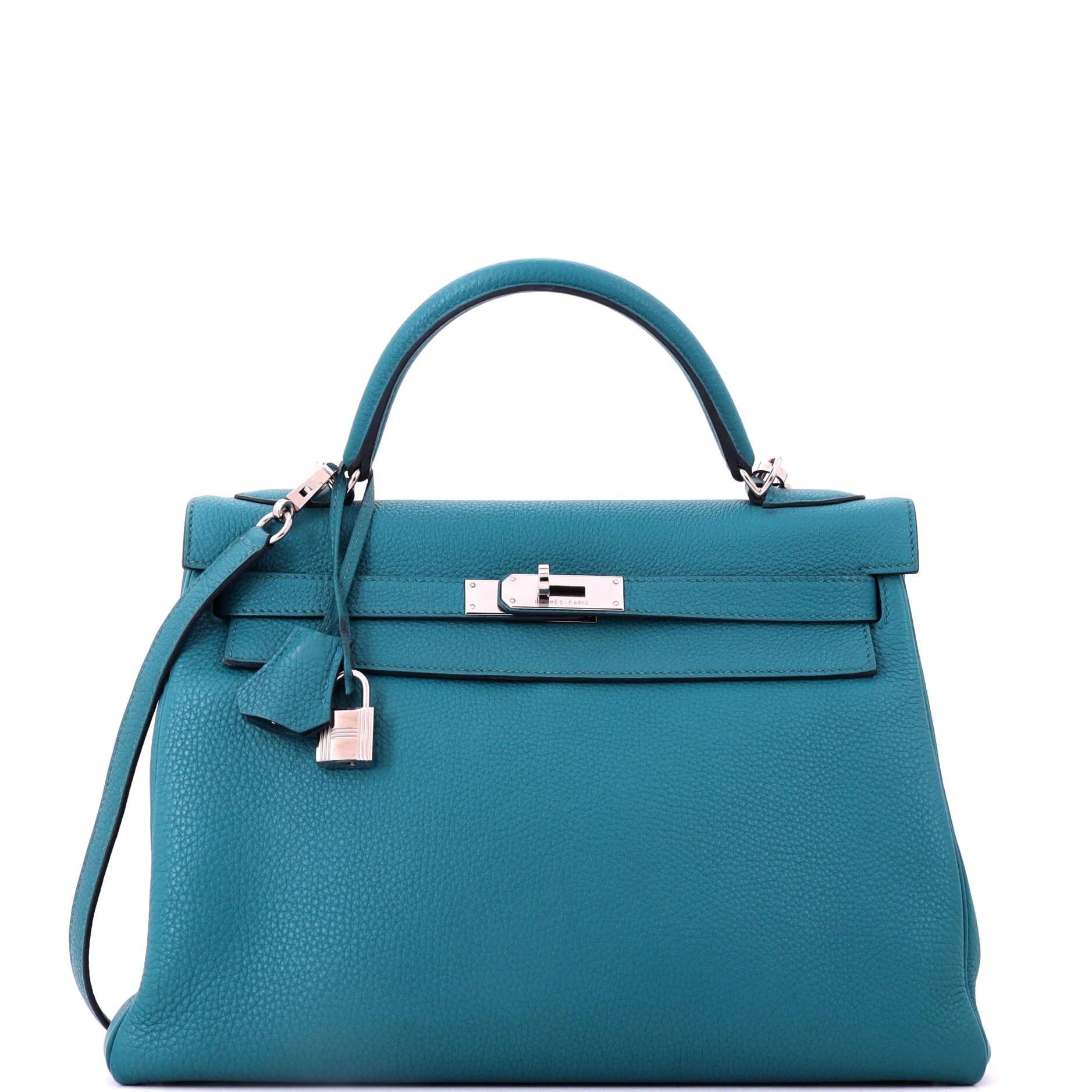 Hermes Kelly 32 leather handbag