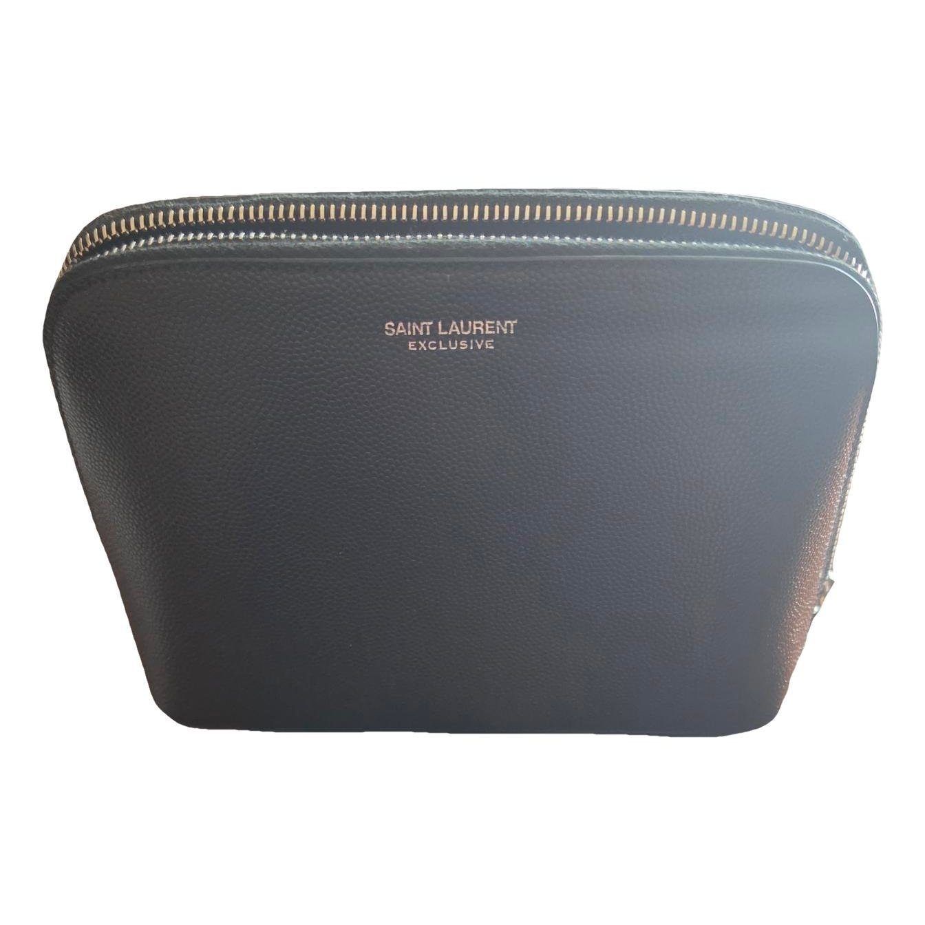 Leather clutch bag