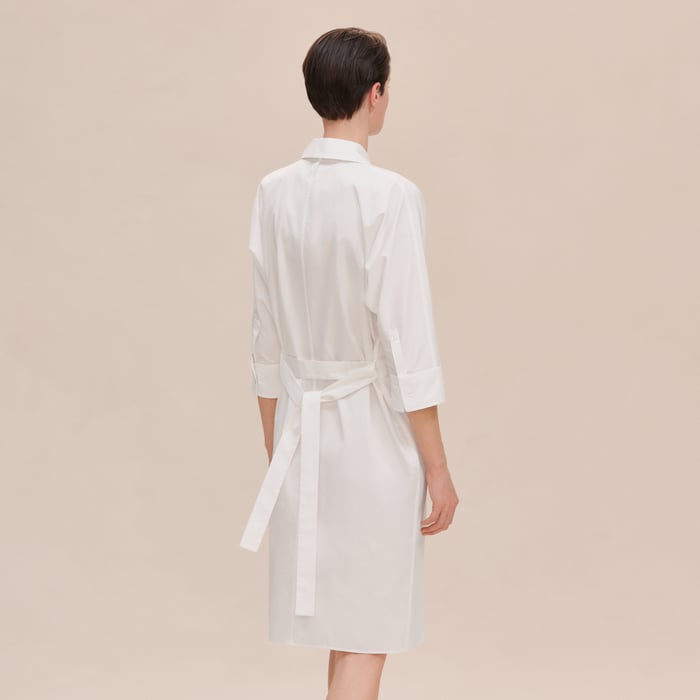 Blanc Shirt Dress