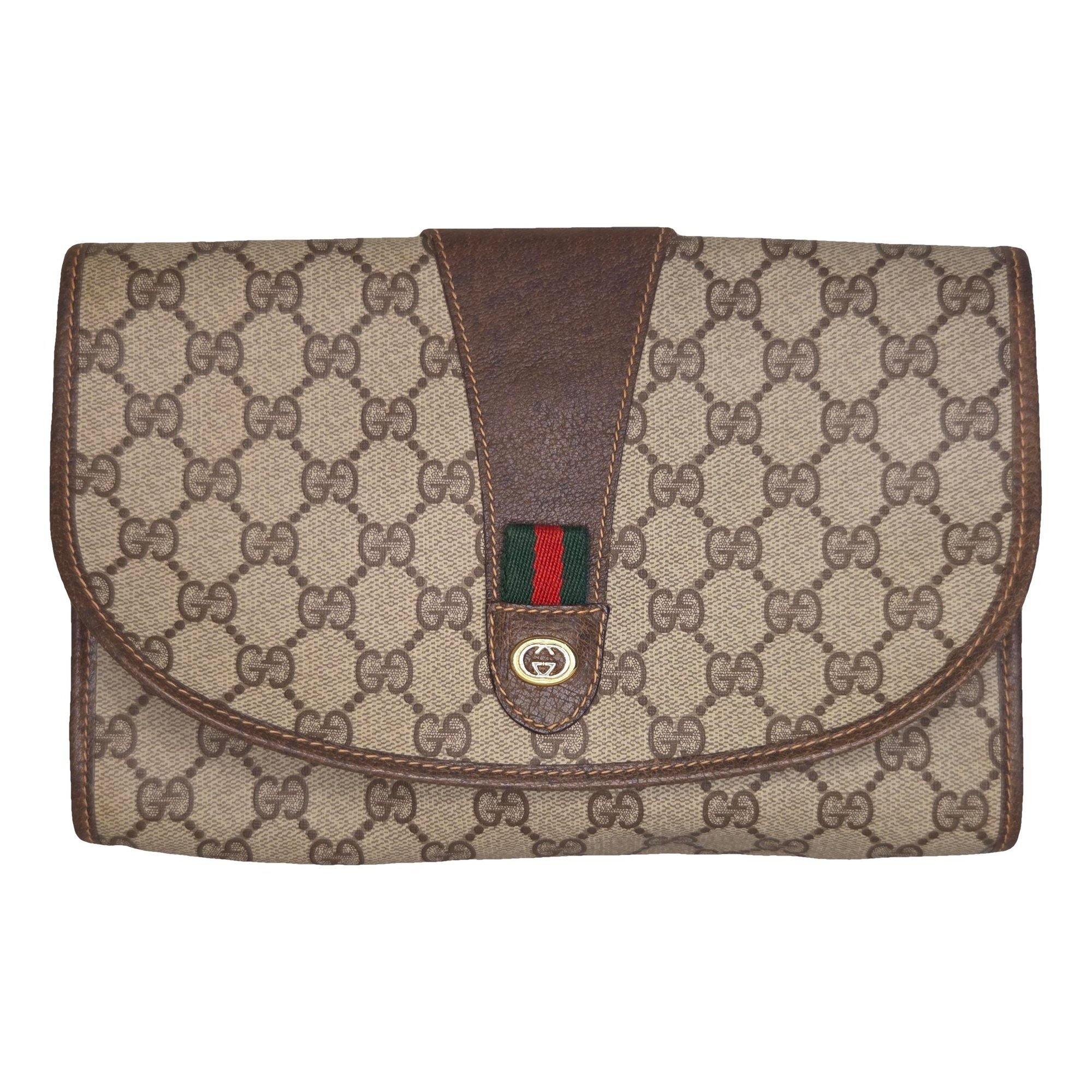 Ophidia cloth clutch bag