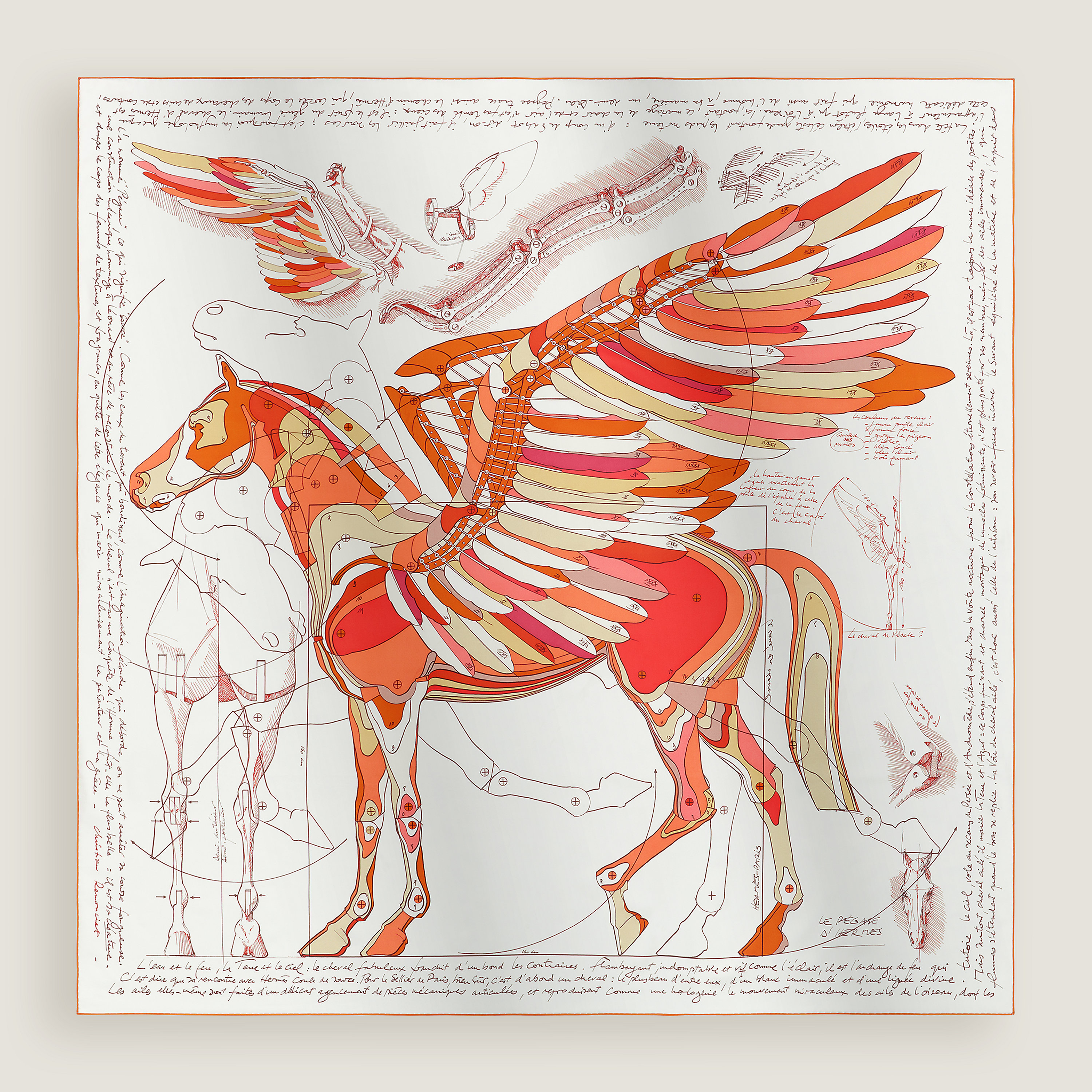 Carré 140 Le Pégase d'Hermès