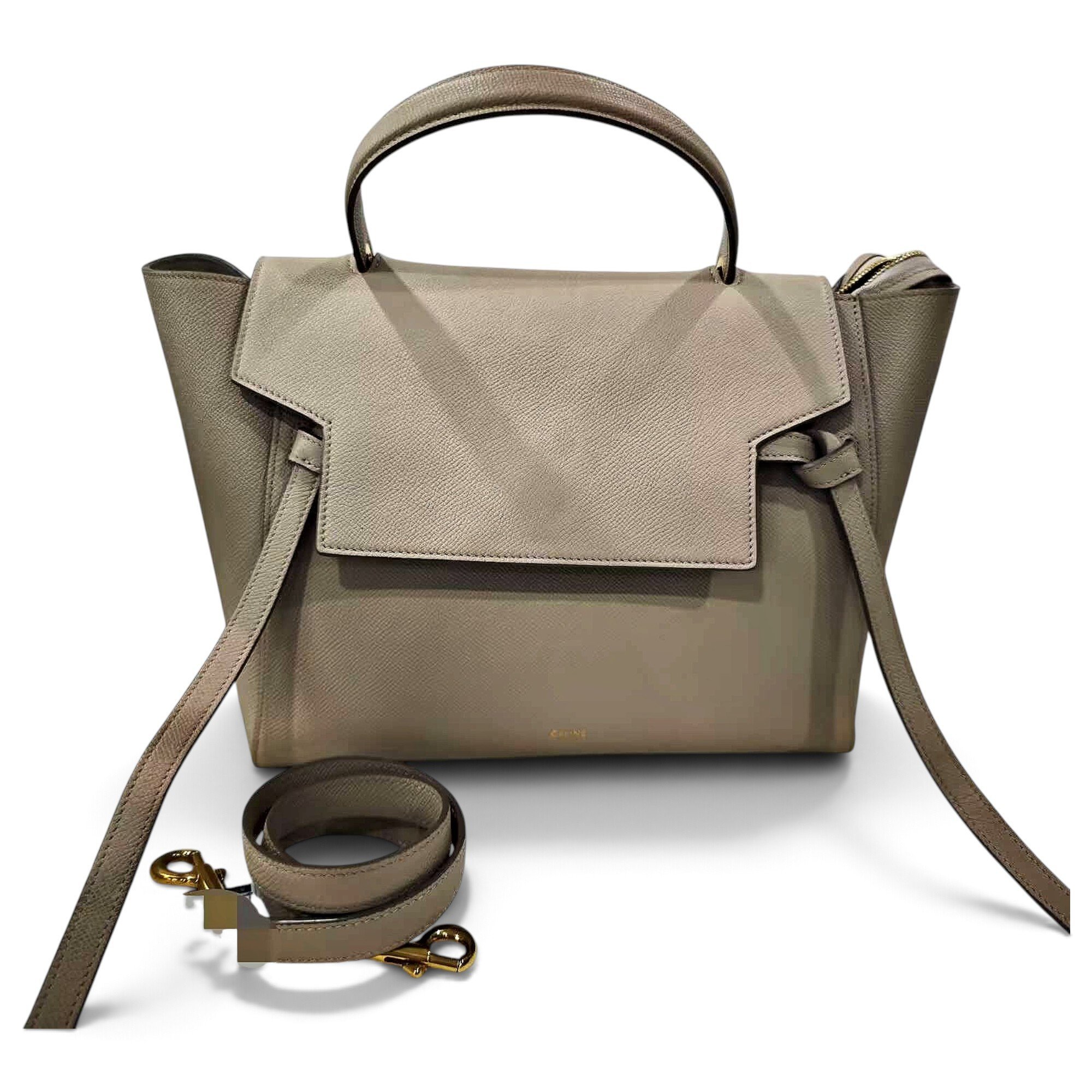 Belt leather handbag