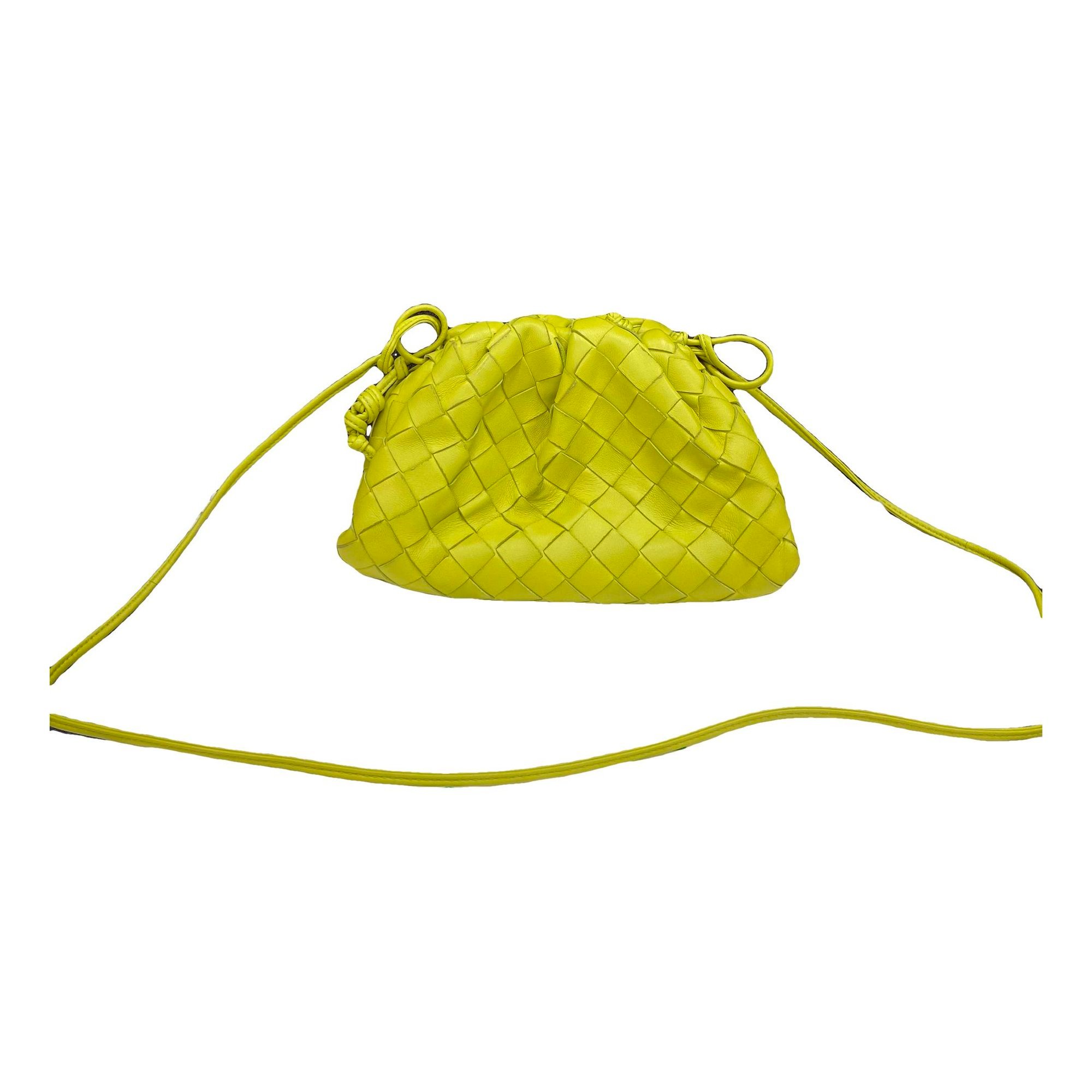Pouch leather handbag