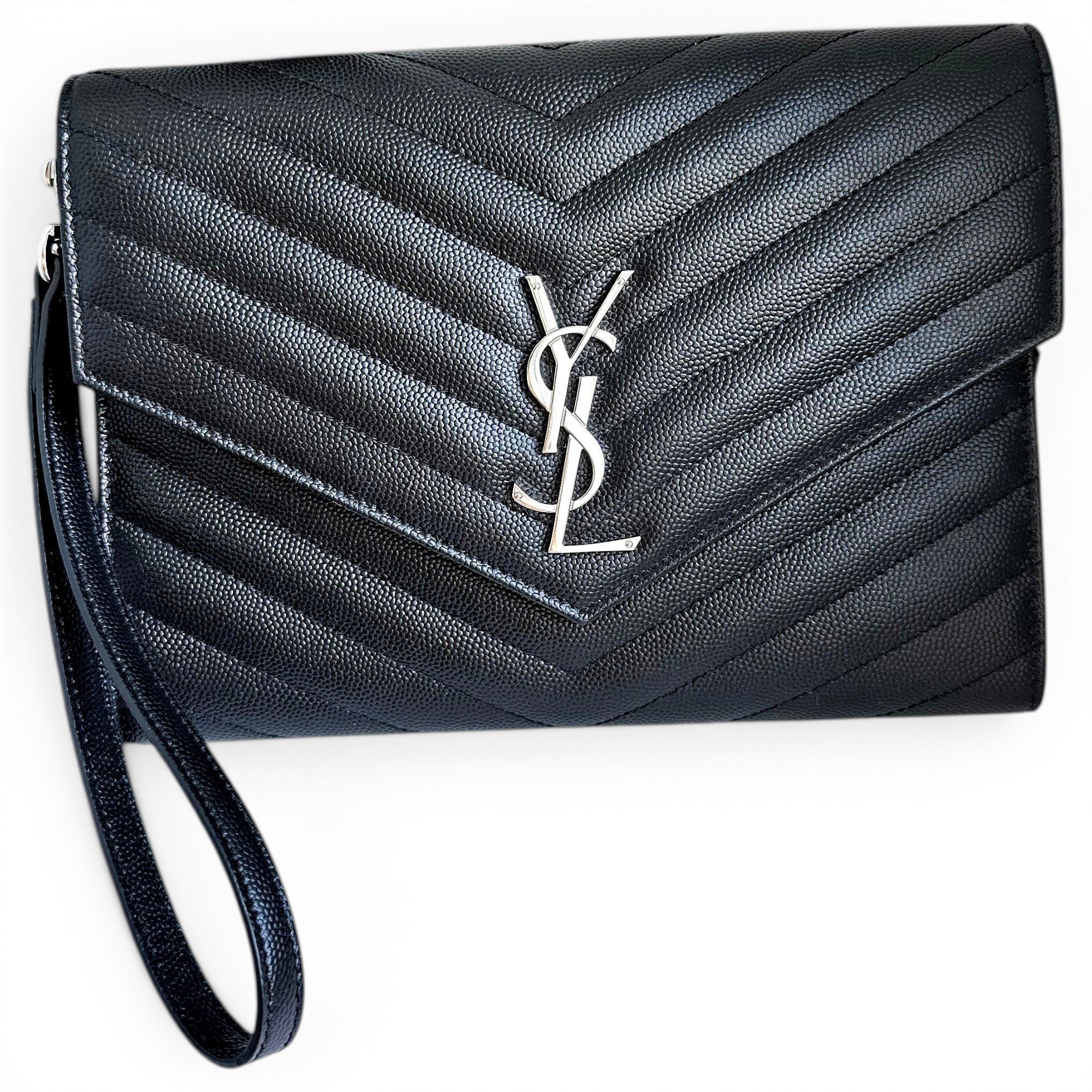 Cassandre leather clutch bag