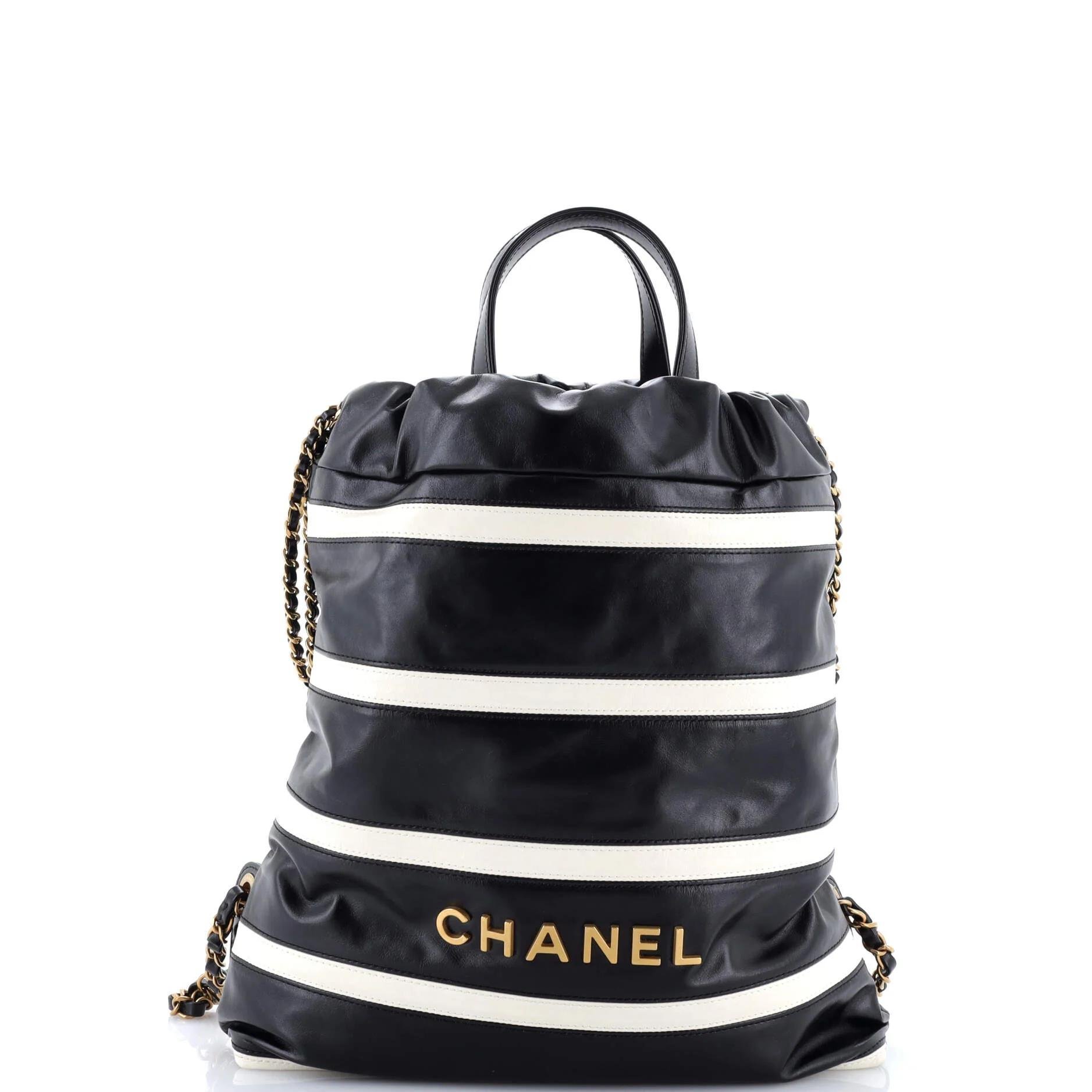 Leather backpack