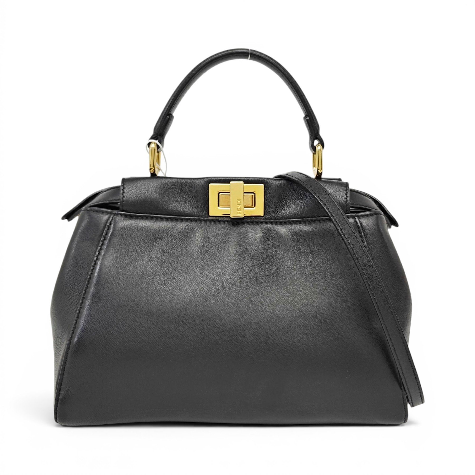 Peekaboo leather handbag