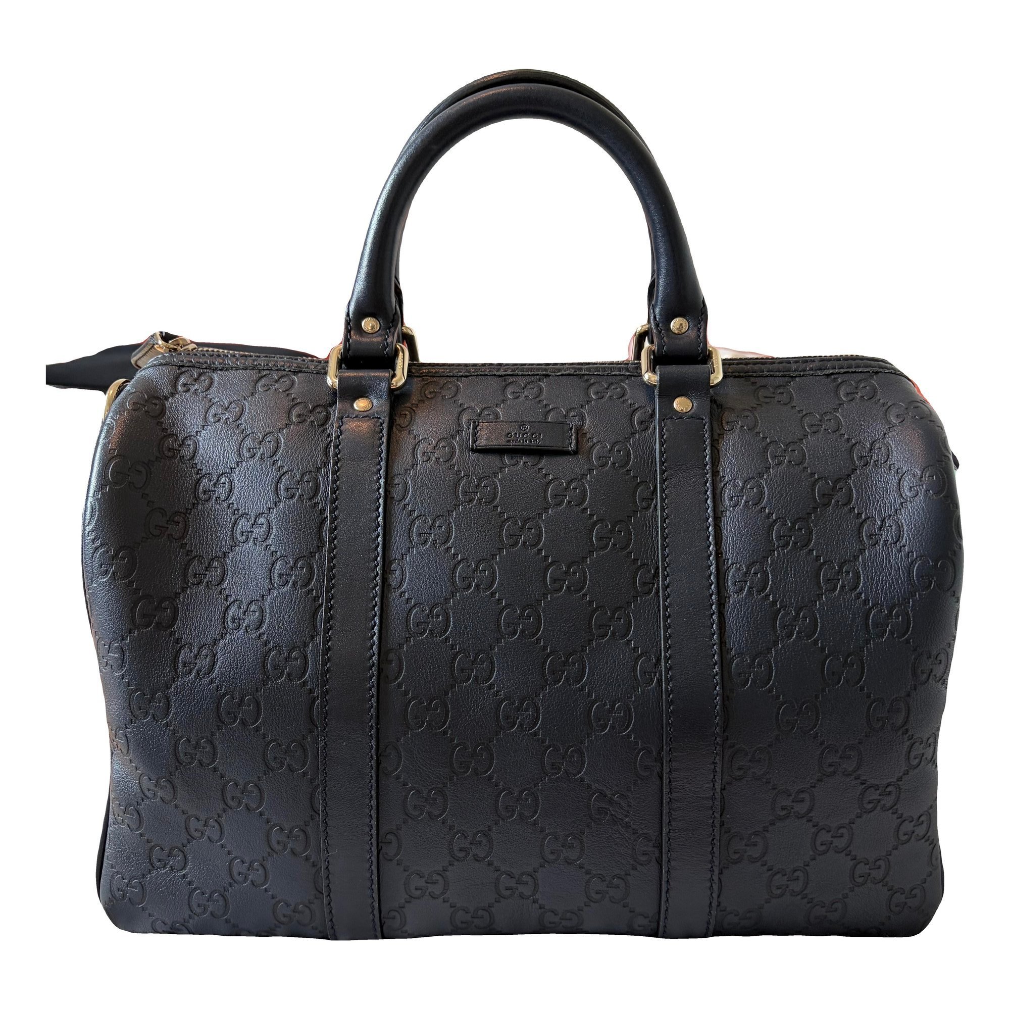 Boston leather satchel