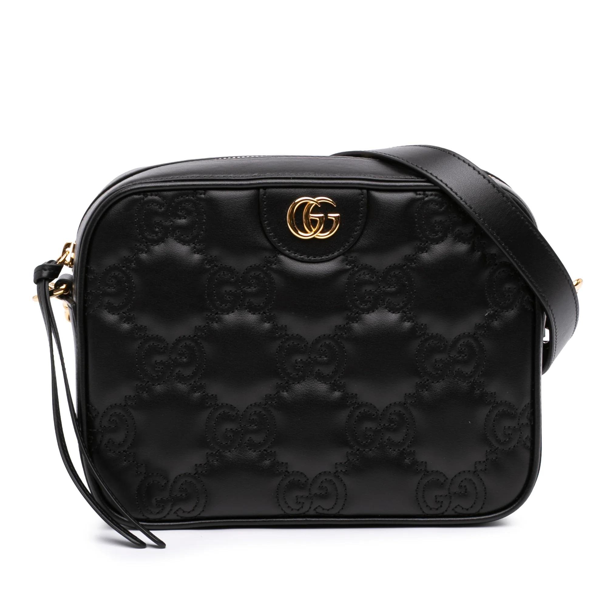 Gucci B leather crossbody bag