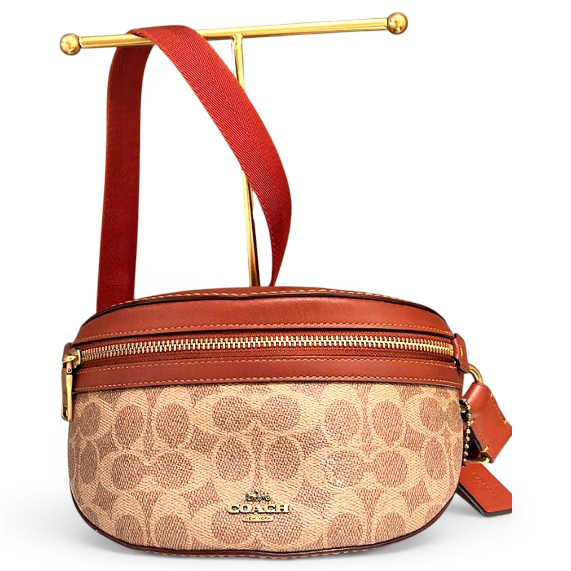 Leather clutch bag
