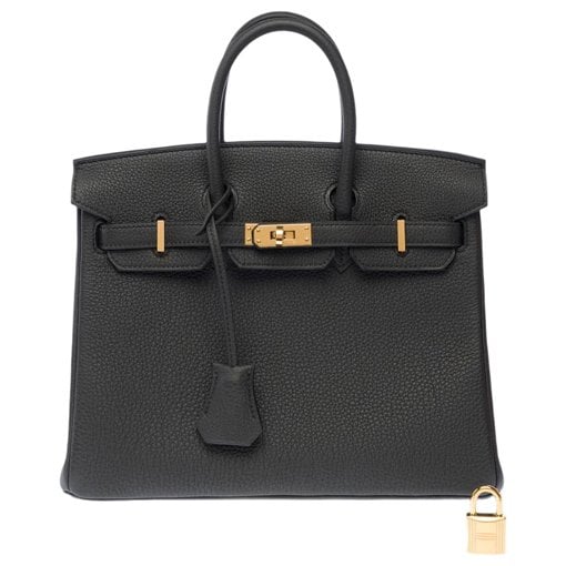 Birkin 25 leather handbag
