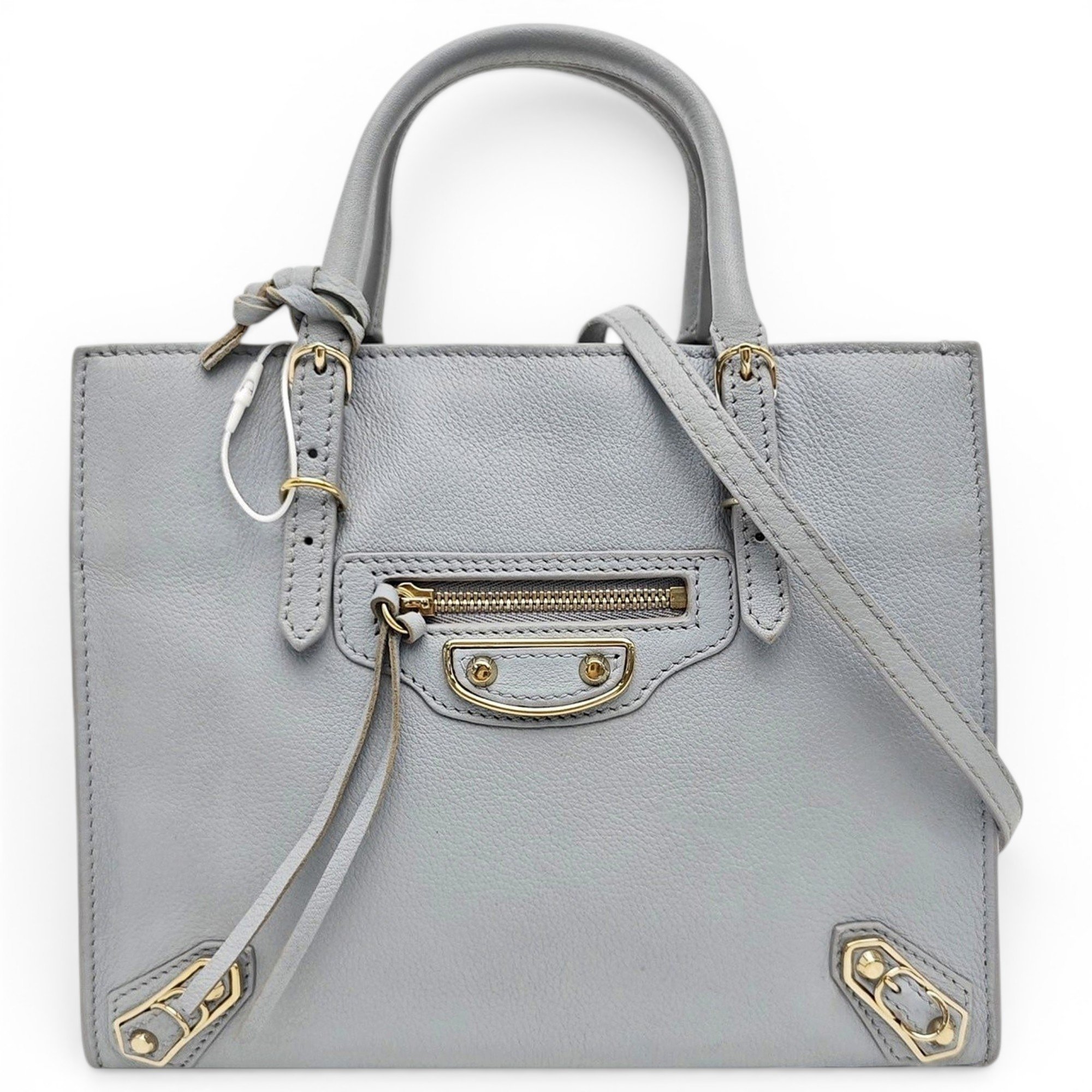 Papier leather handbag