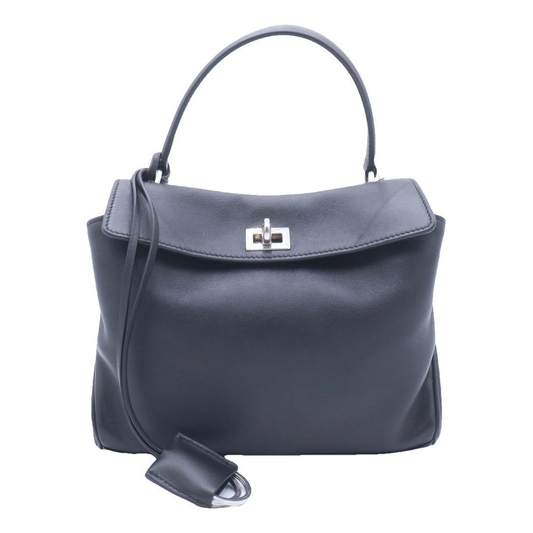 Hardware leather handbag