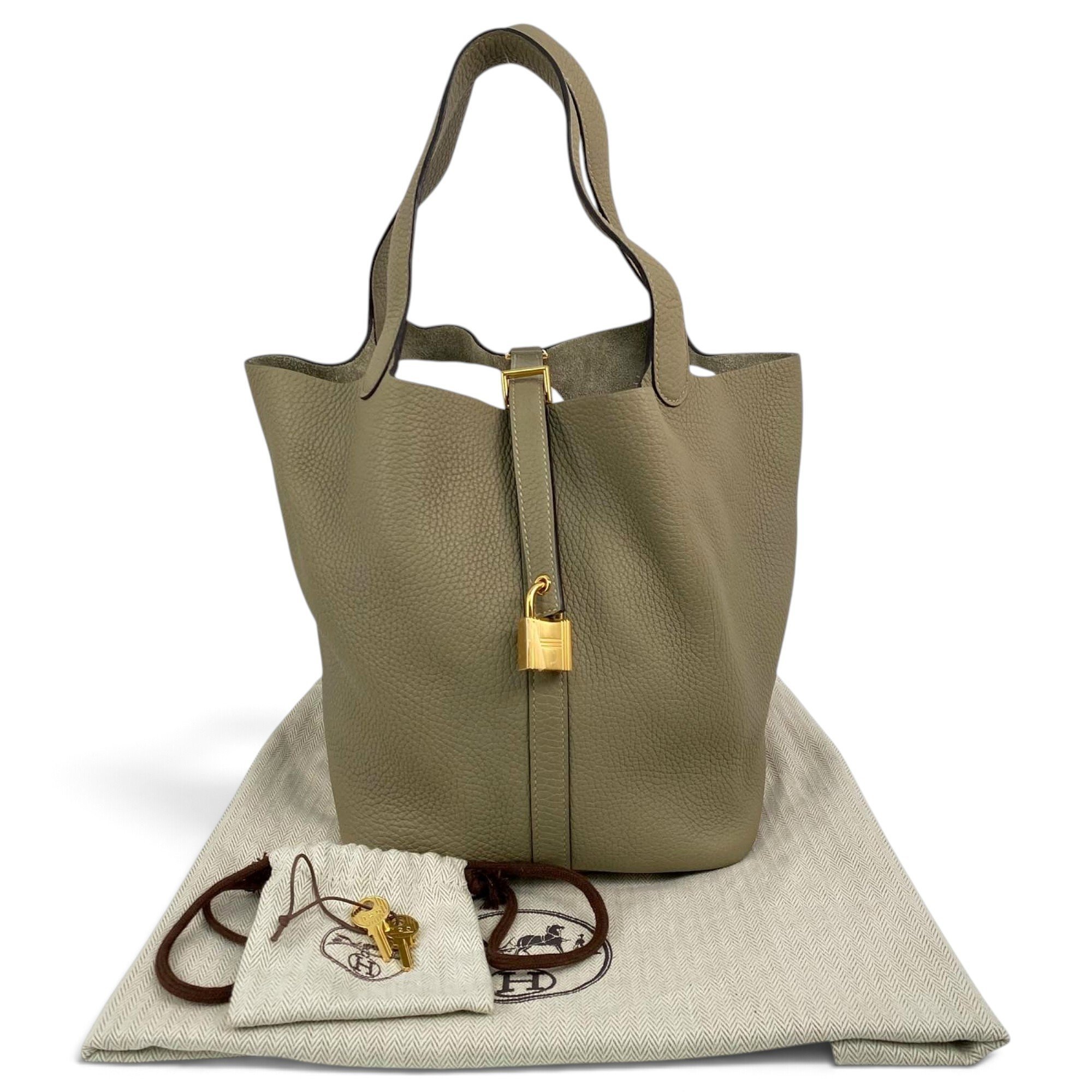 Picotin leather handbag