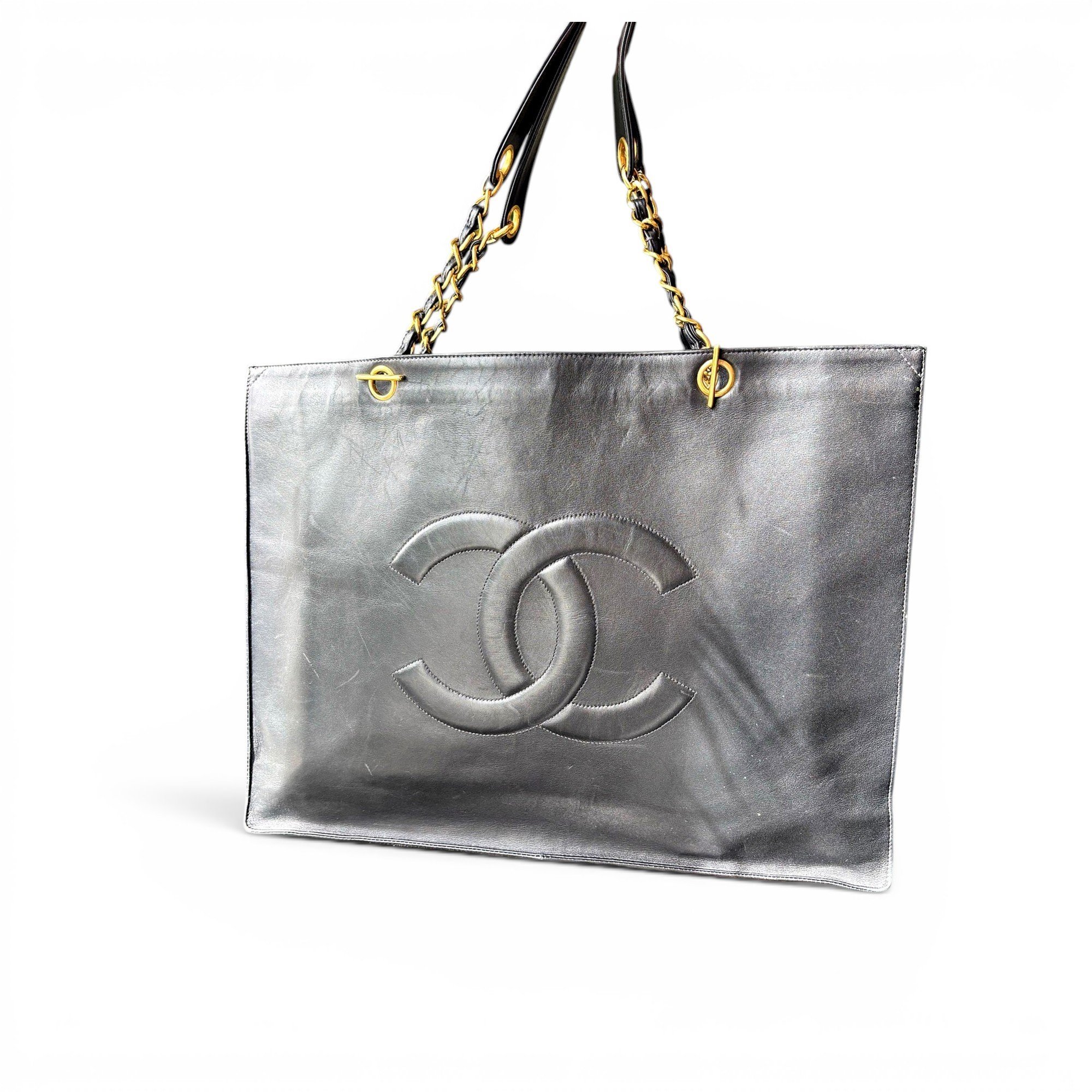 Grand shopping leather tote